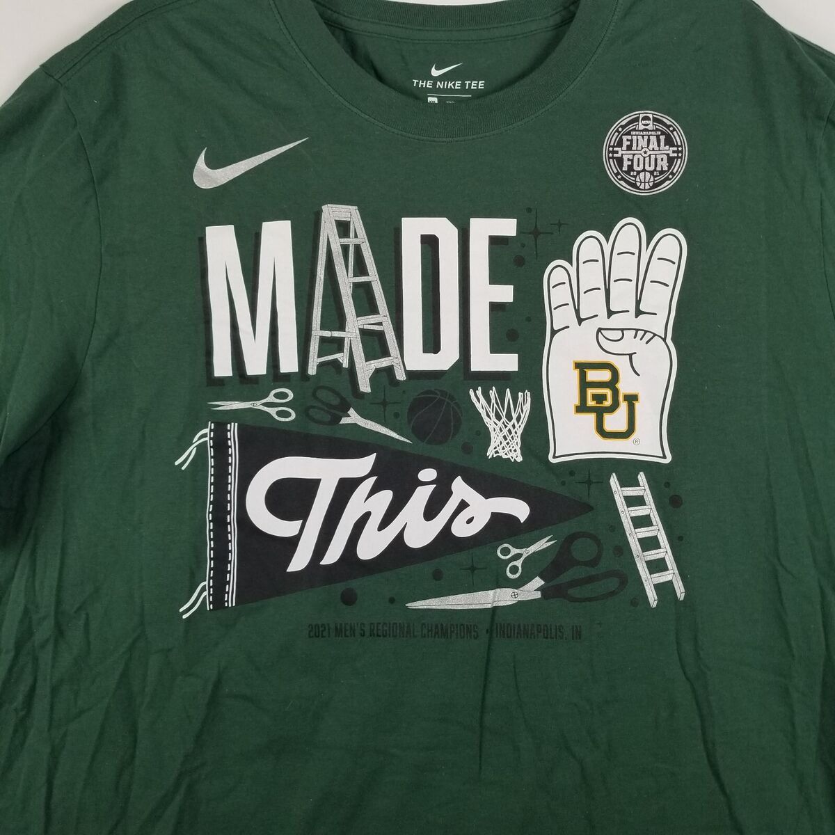 Nike The Nike Tee Mens Size XXL NCAA Baylor Univ Final Four 2021 Size US XXL / EU 58 / 5 - 5 Thumbnail