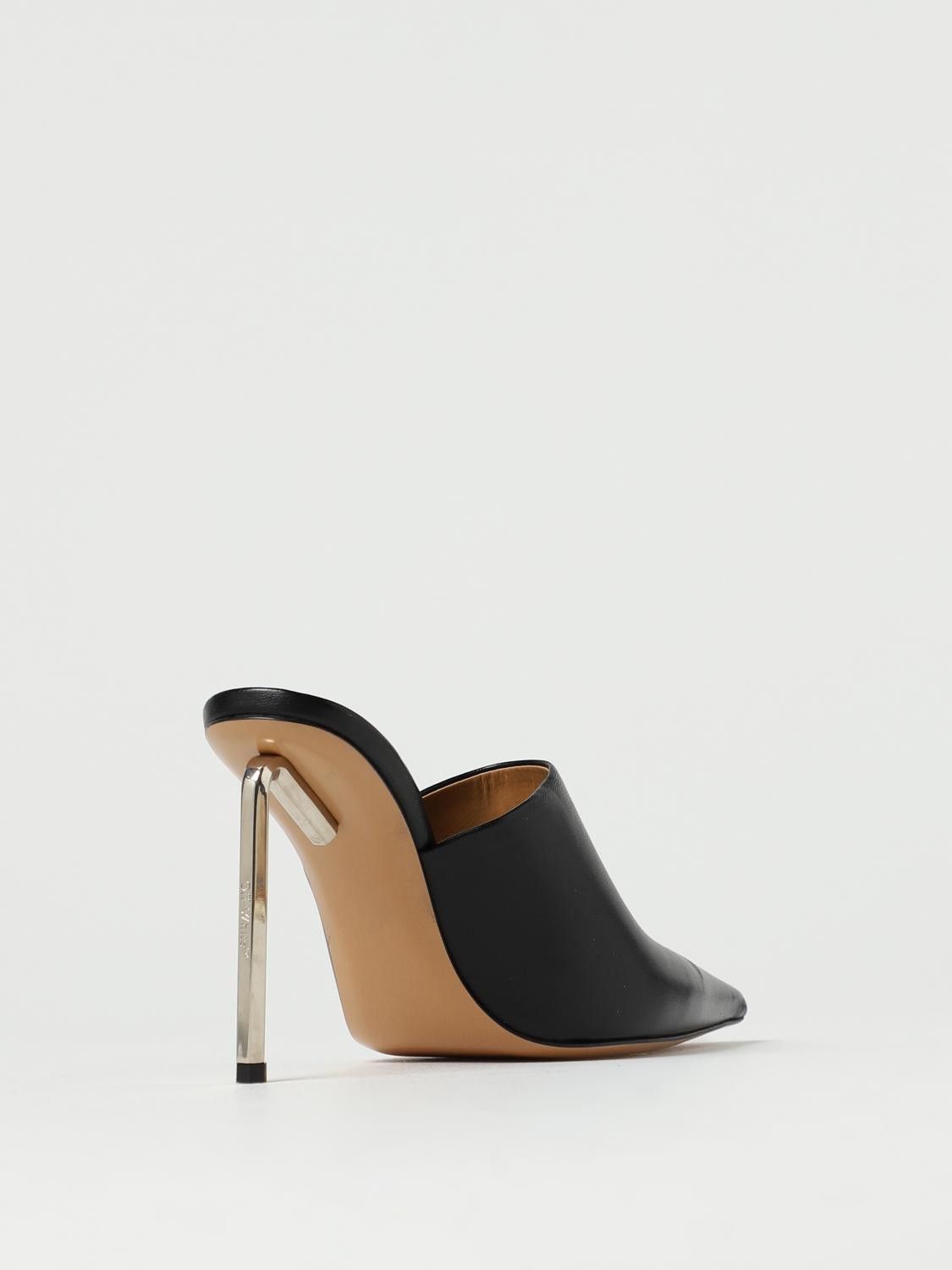 Off-White o1y1225 Leather Mules in Black Size US 8 / IT 38 - 2 Thumbnail