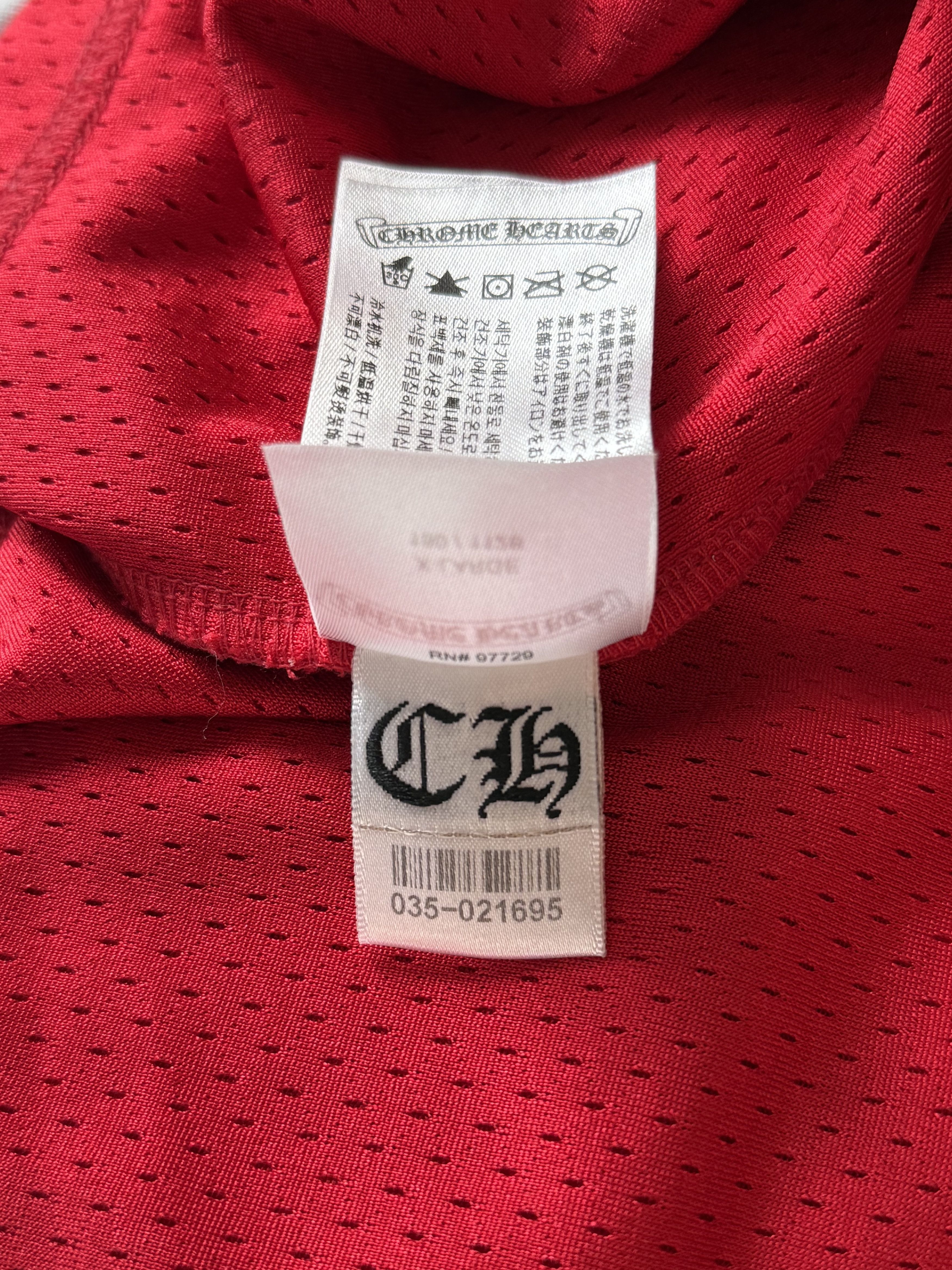 Chrome Hearts Matty Boy Red Form Mesh Jersey Longsleeve T-Shirt Size US XL / EU 56 / 4 - 7 Thumbnail