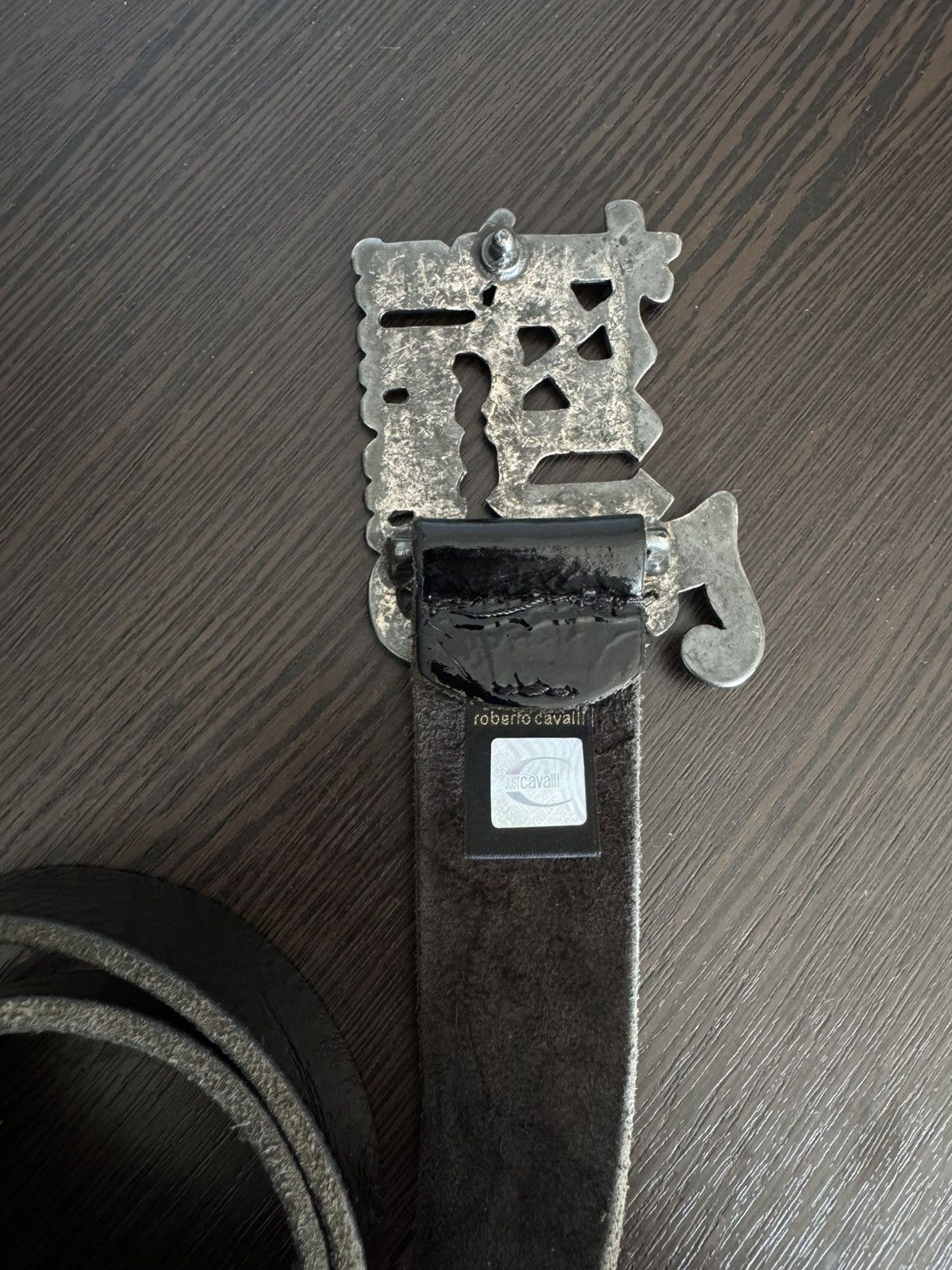 Just Cavalli Just Cavalli Big Buckle Leather belt Size ONE SIZE - 6 Thumbnail
