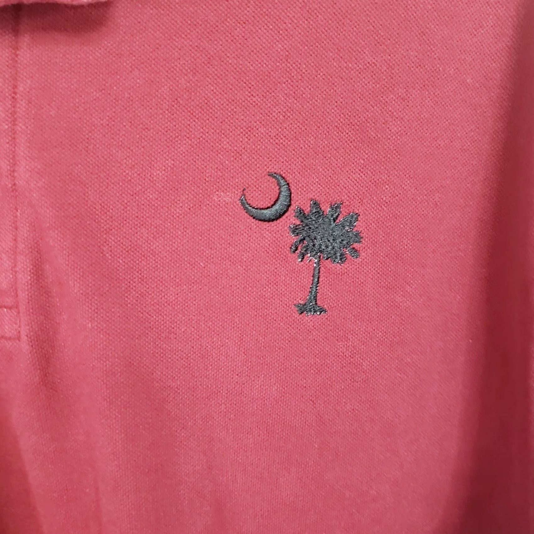 Vintage Edwards South Carolina Gamecocks Polo Shirt Mens L Garnet Short Sleeve Collared Logo Pullover Casual Golf All Seasons Moisture Wicking Quick Dry Knit Size US L / EU 52-54 / 3 - 4 Thumbnail