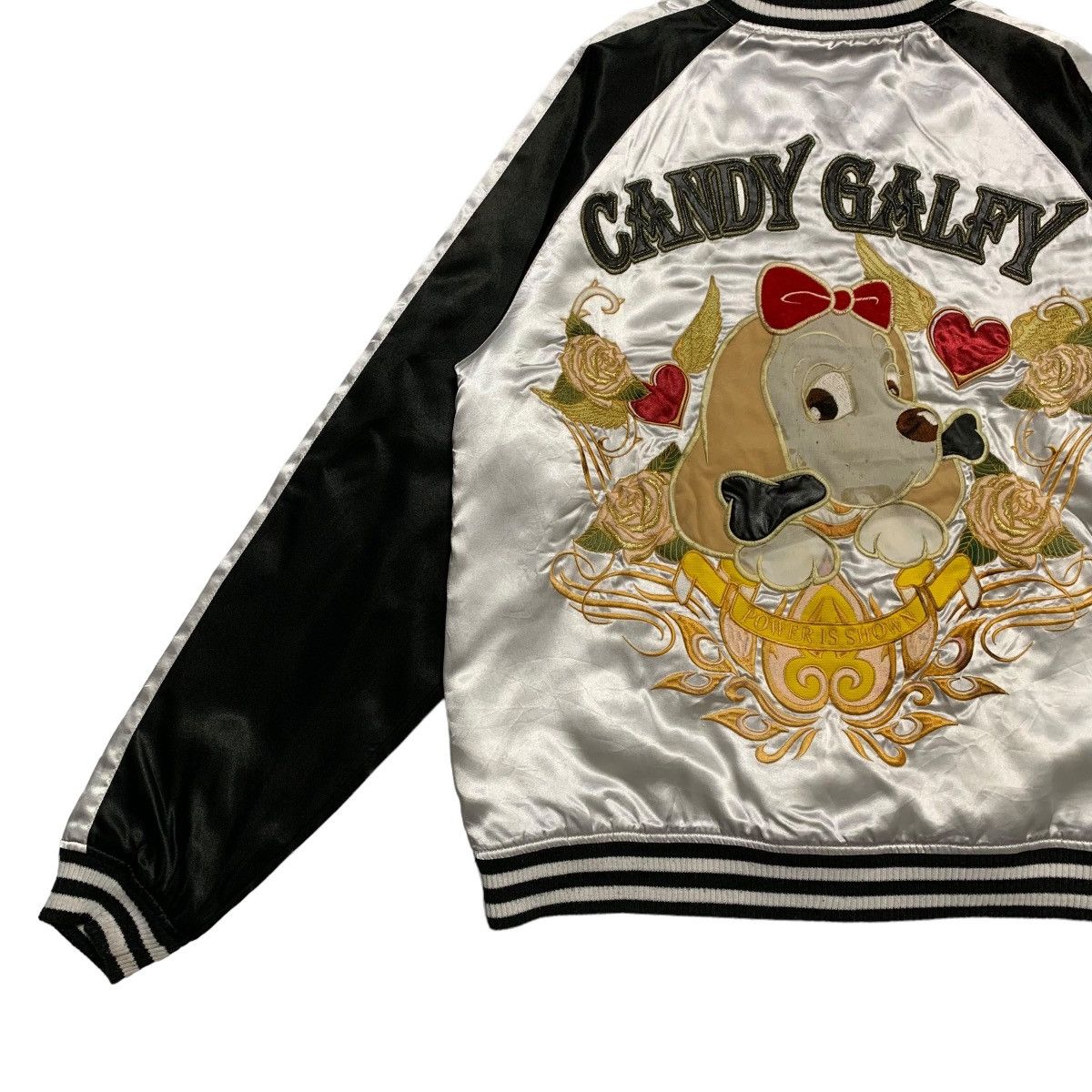 Japanese Brand Candy Galfy Dog Big Picture Sukajan Jacket Size M / US 6-8 / IT 42-44 - 2 Thumbnail