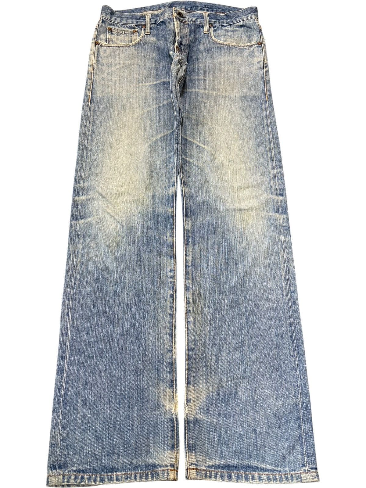 Diesel Vintage Japanese Brand Faded Wash Distressed Jeans Size US 33 - 1 Thumbnail