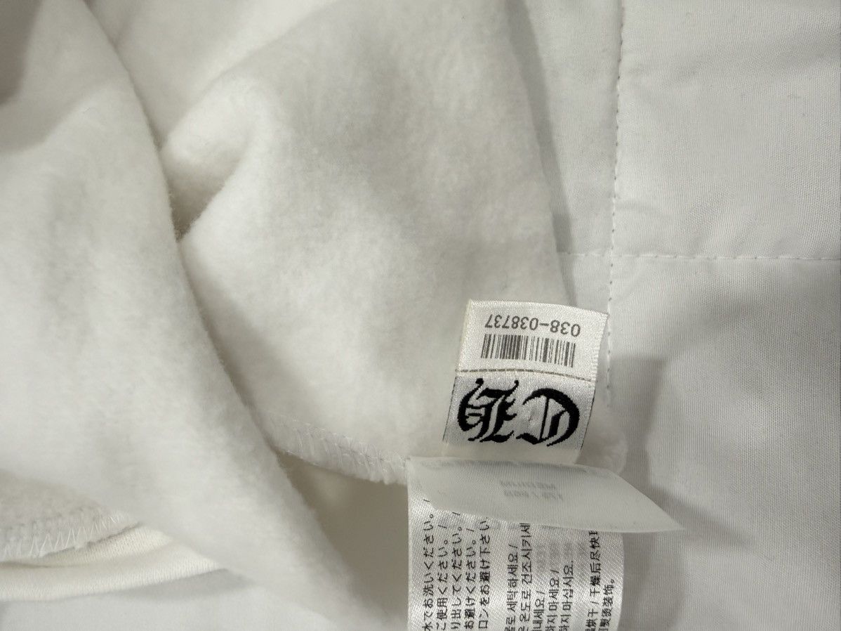 Chrome Hearts Vertical Logo Zip Up Hooded Sweatshirt White Blue Size US M / EU 48-50 / 2 - 7 Thumbnail