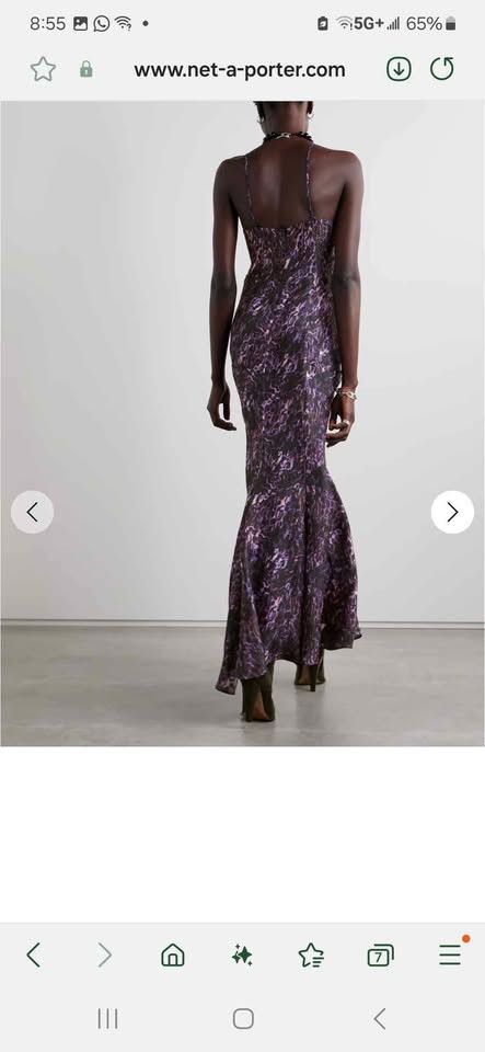 Isabel Marant Isabel Marant purple print maxi dress US 6 Size S / US 4 / IT 40 - 3 Thumbnail