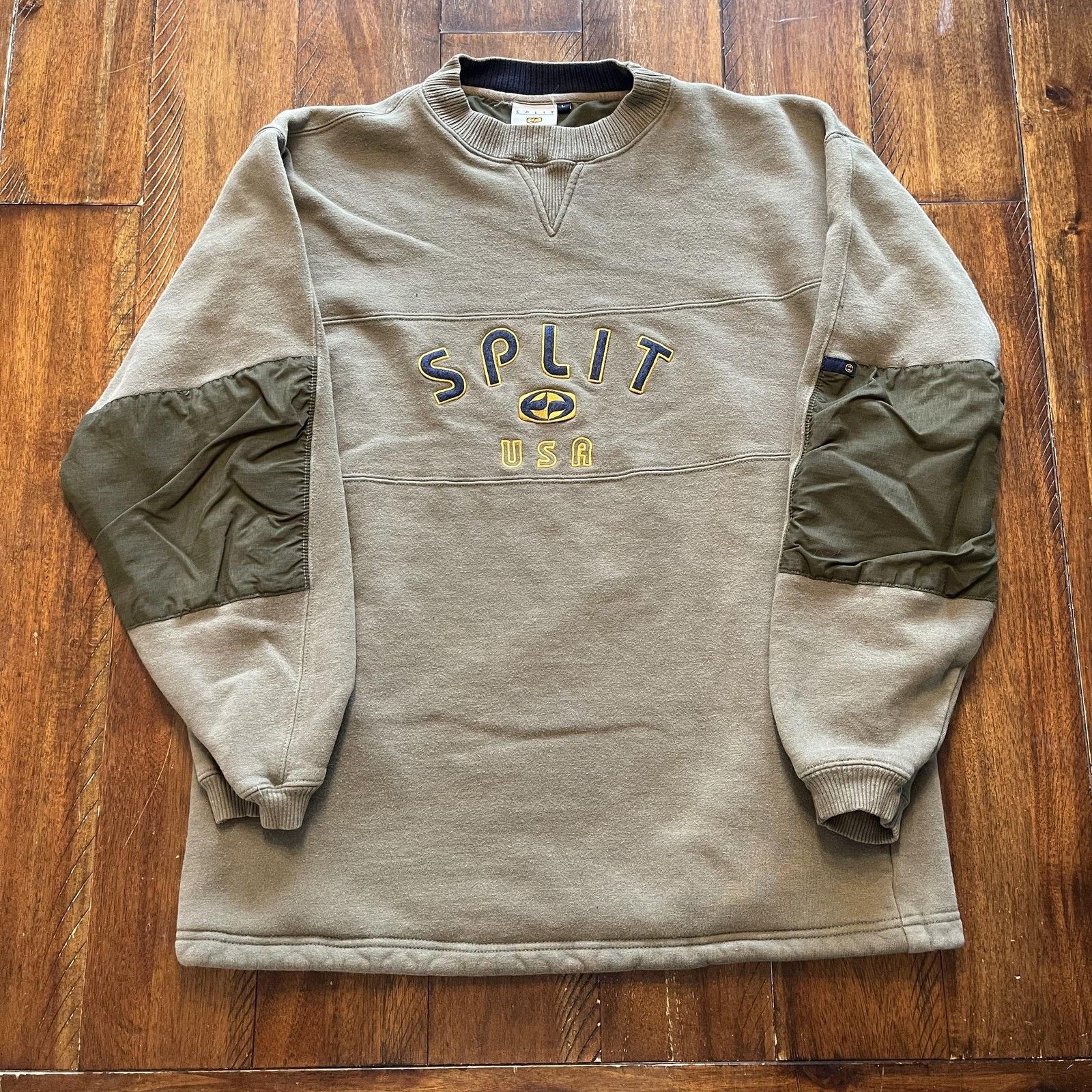 Split Split USA Sweatshirt Mens L Crewneck Embroidered Elbow Size US L / EU 52-54 / 3 - 2 Thumbnail