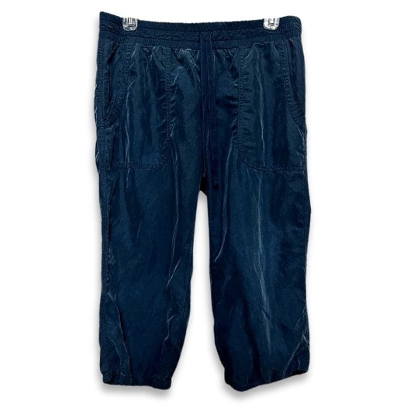 Loft Loft Lounge Capri Pants Drawstring Pull On Blue Women's 6 Size 28" / US 6 / IT 42 - 1 Thumbnail