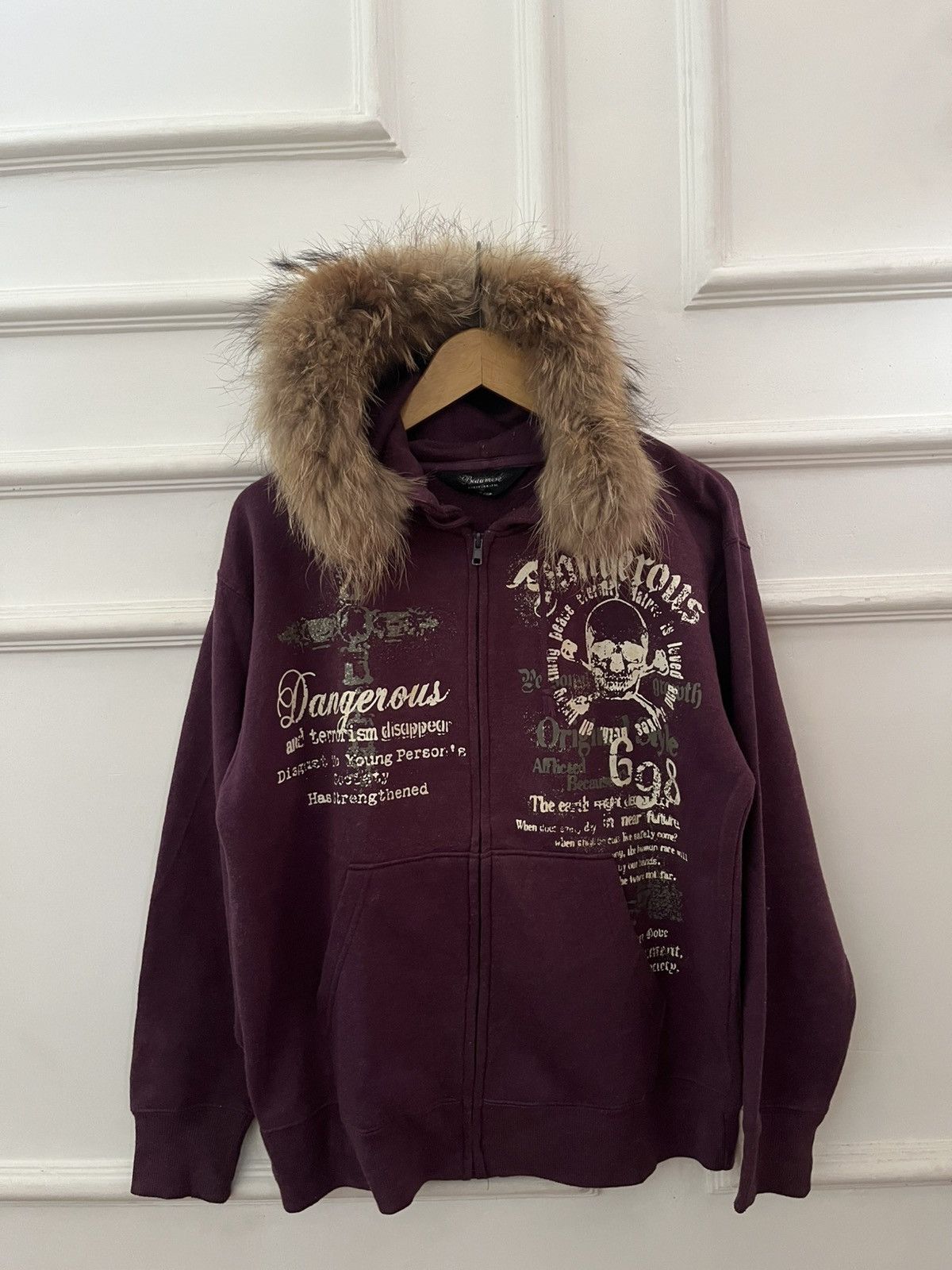 【BAON】Ataki Corduroy String Fur Hood Zip-Up Fur Hood Zip Up | Grailed