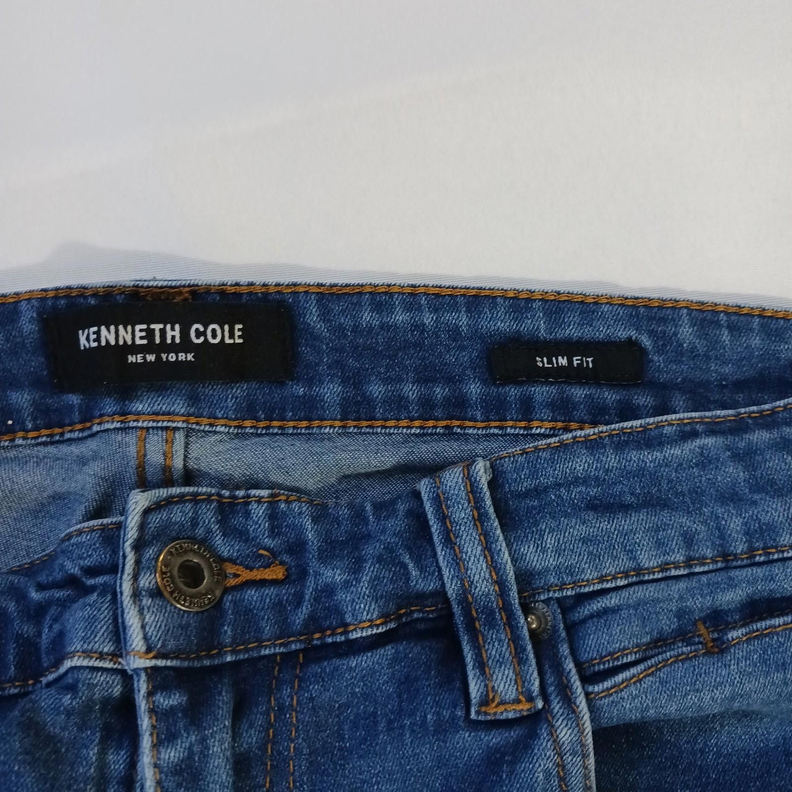 Kenneth Cole Women’s Kenneth Cole Slim Fit Women Blue Stretch Jeans 32x30 Size 32" / US 10 / IT 46 - 3 Thumbnail