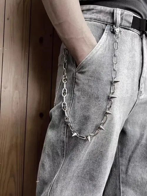 VIBE Pocket Chain Skull Punk Rock Link Gothic Death Wallet Demon Size ONE SIZE - 5 Thumbnail