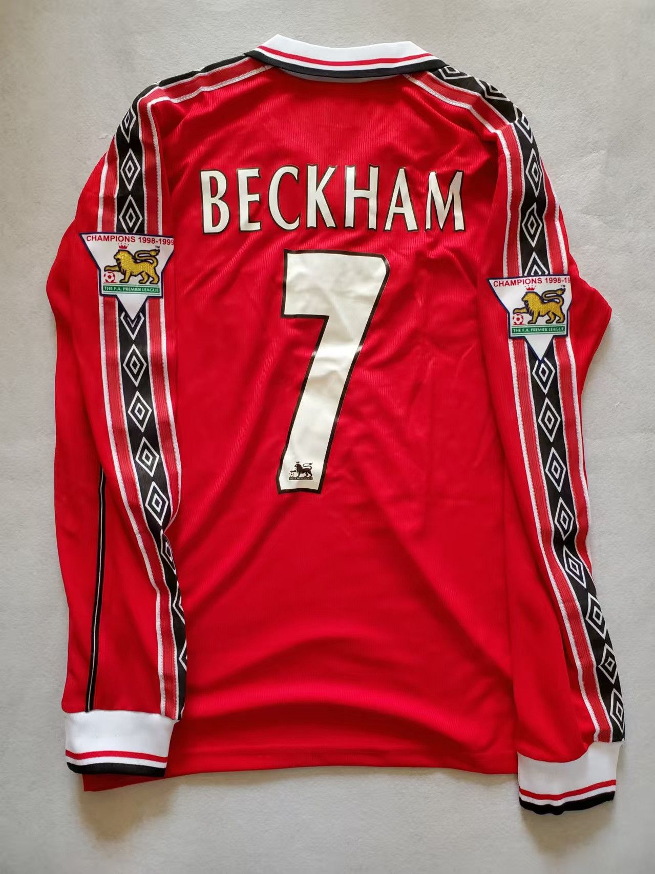 Other 1998 1999 MUFC #7 David Beckham Jersey Size US XL / EU 56 / 4 - 1 Thumbnail