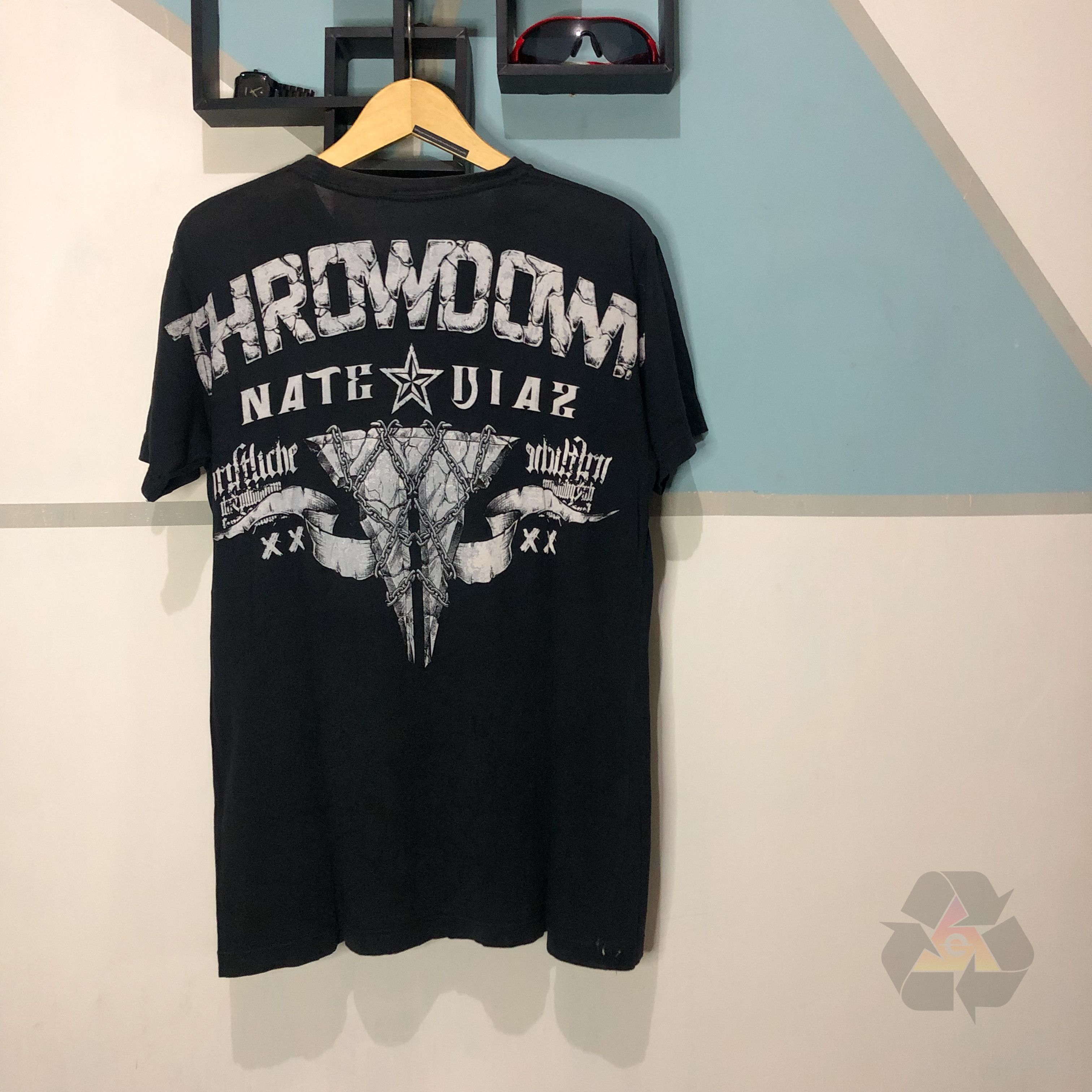 Affliction Vintage Throwdown Nate Biaz Big Logo T-Shirt Y2K Size US L / EU 52-54 / 3 - 8 Thumbnail