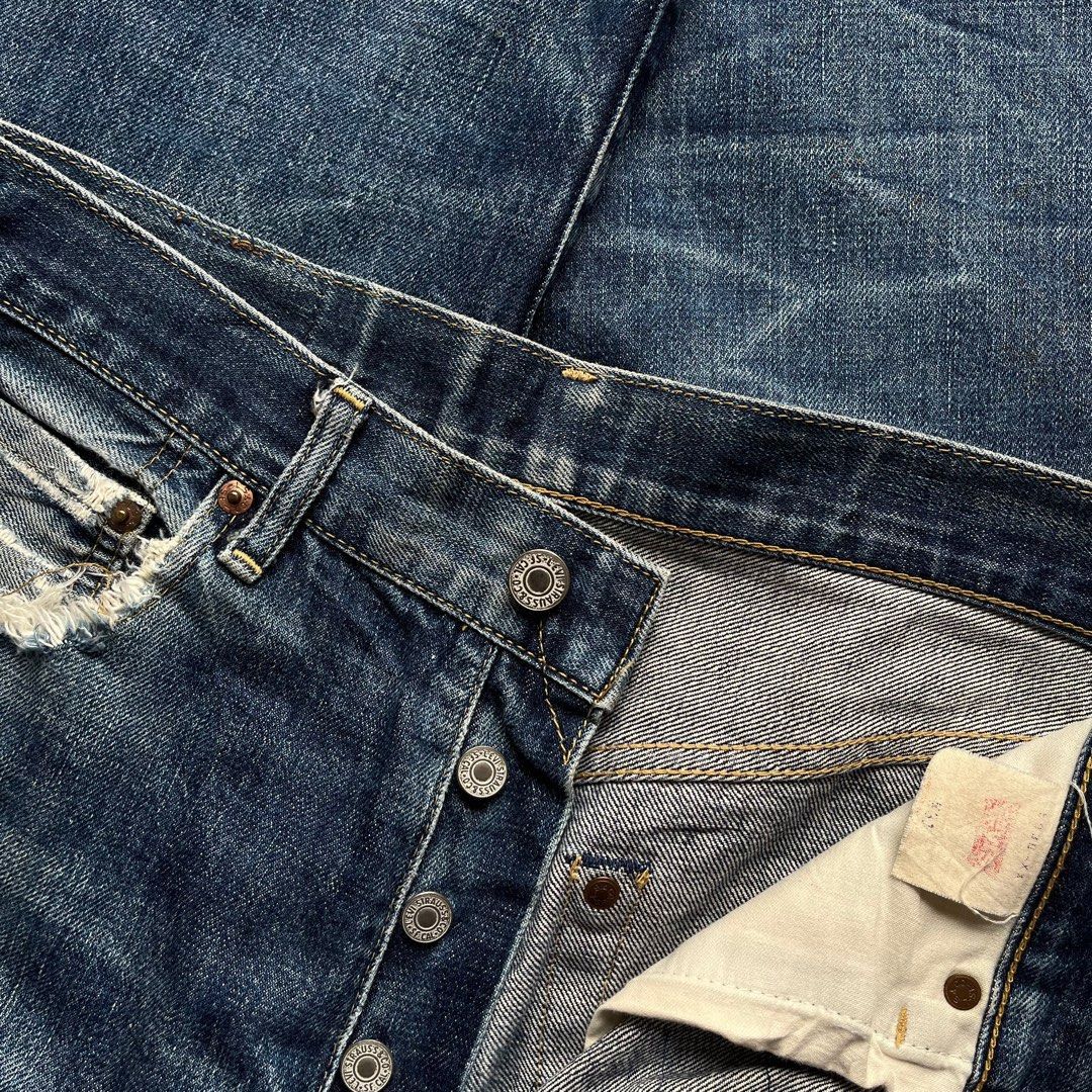 Levi's Levi's big E selvedge distressed Size US 31 - 8 Thumbnail