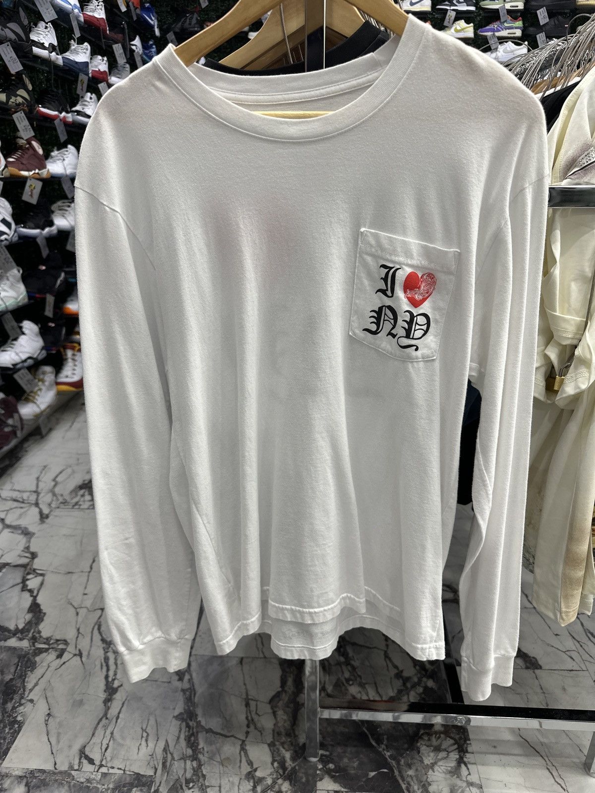 Chrome Hearts Chrome Hearts Long-Sleeve ‘I <3 NY’ Tee Size US L / EU 52-54 / 3 - 3 Thumbnail