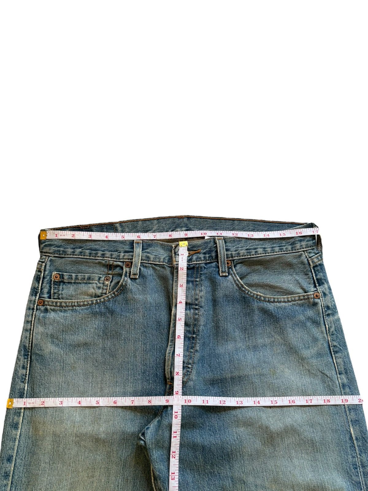 Levi's Vintage 90s Levis 501 Mud Wash Distressed Baggy Jeans Size US 34 / EU 50 - 11 Thumbnail