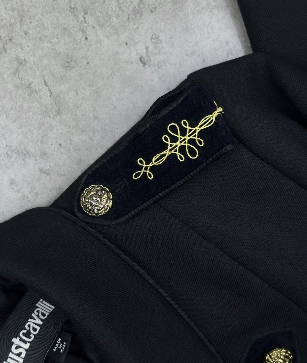 Just Cavalli JUST CAVALLI Napoleon Military Coat IT 44 Gold Lion Buttons Size S / US 4 / IT 40 - 15 Thumbnail