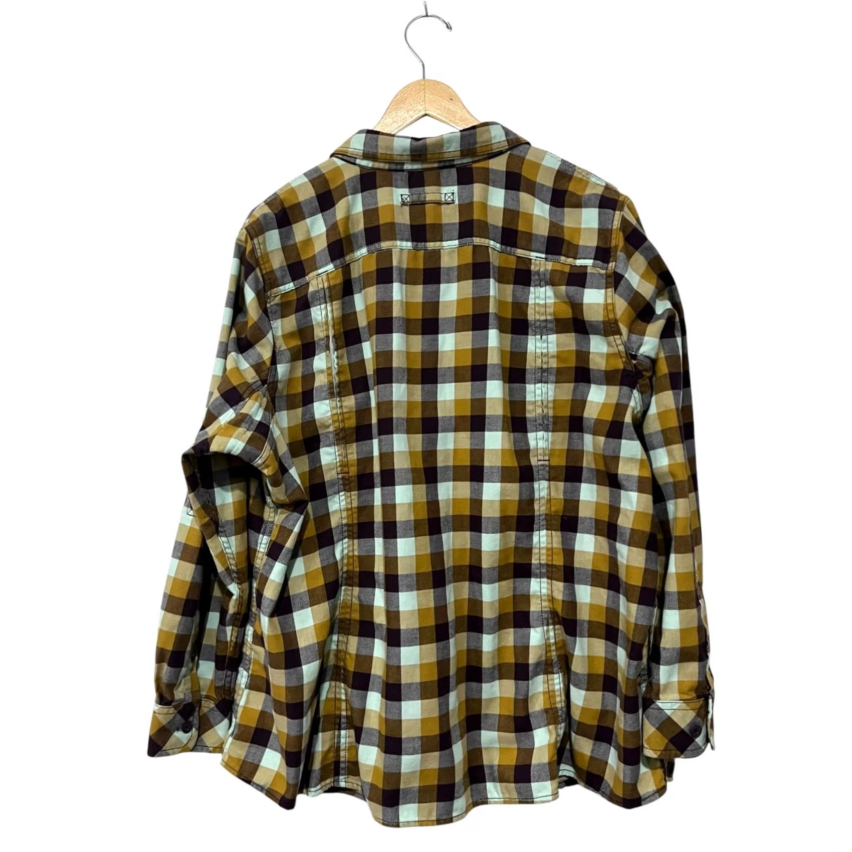 Duluth Trading Company VINTAGE Duluth Trading Women’s Flannel Plaid Shirt Top Crosscut Wicking Roll Tab 2X Size XXL / US 16-18 / IT 52-54 - 4 Thumbnail