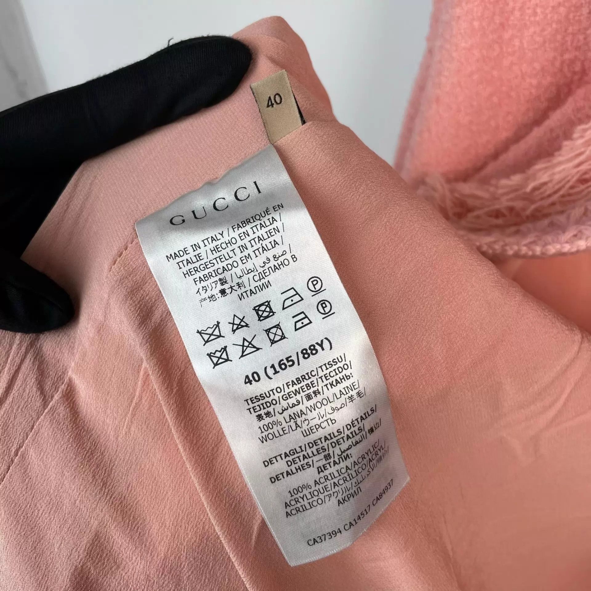 Gucci Gucci Pink Wool Coat Size 40 Size S / US 4 / IT 40 - 4 Thumbnail