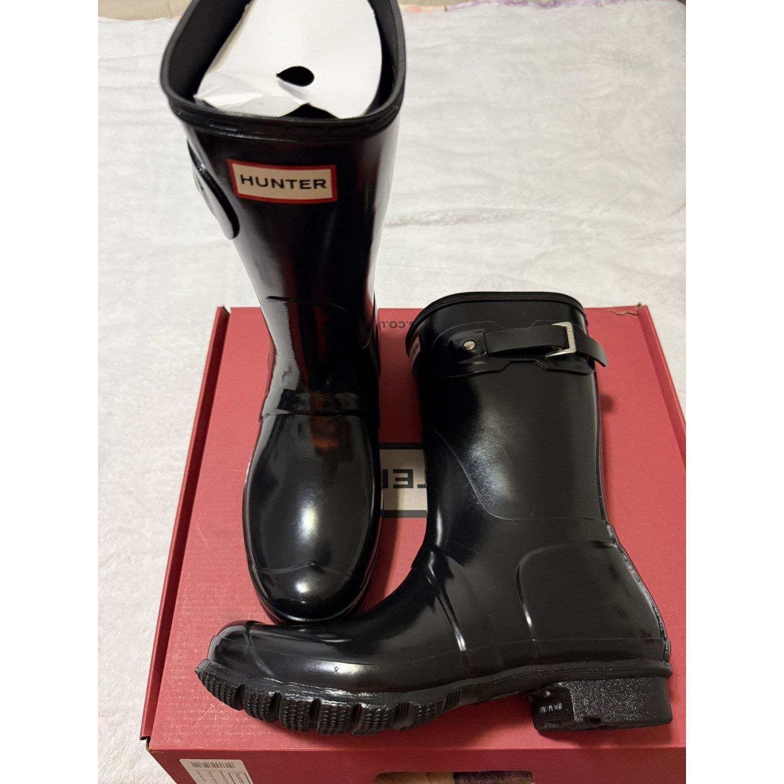 Hunter HUNTER Original Short Gloss Black Women Rainboot Size 9 Size US 9 / IT 39 - 2 Thumbnail