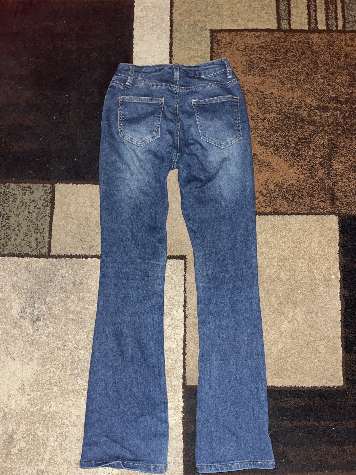 Shein Navy blue flare jeans Size 26" / US 2 / IT 38 - 2 Thumbnail
