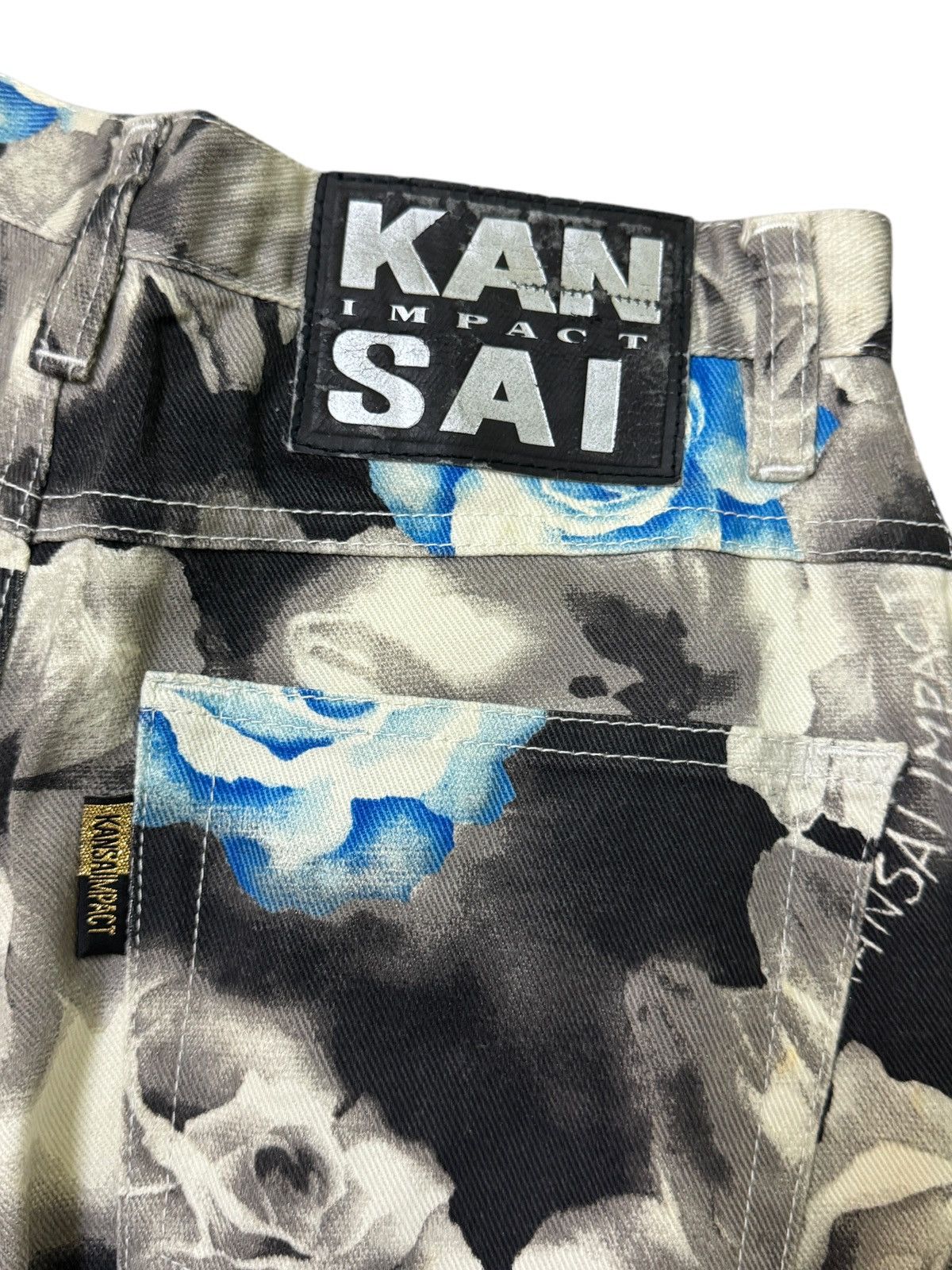 Japanese Brand FLARED KANSAI IMPACT FLOWER FULL PRINTED BOOT CUT PANT Size 24" / US 00 / IT 34 - 16 Thumbnail