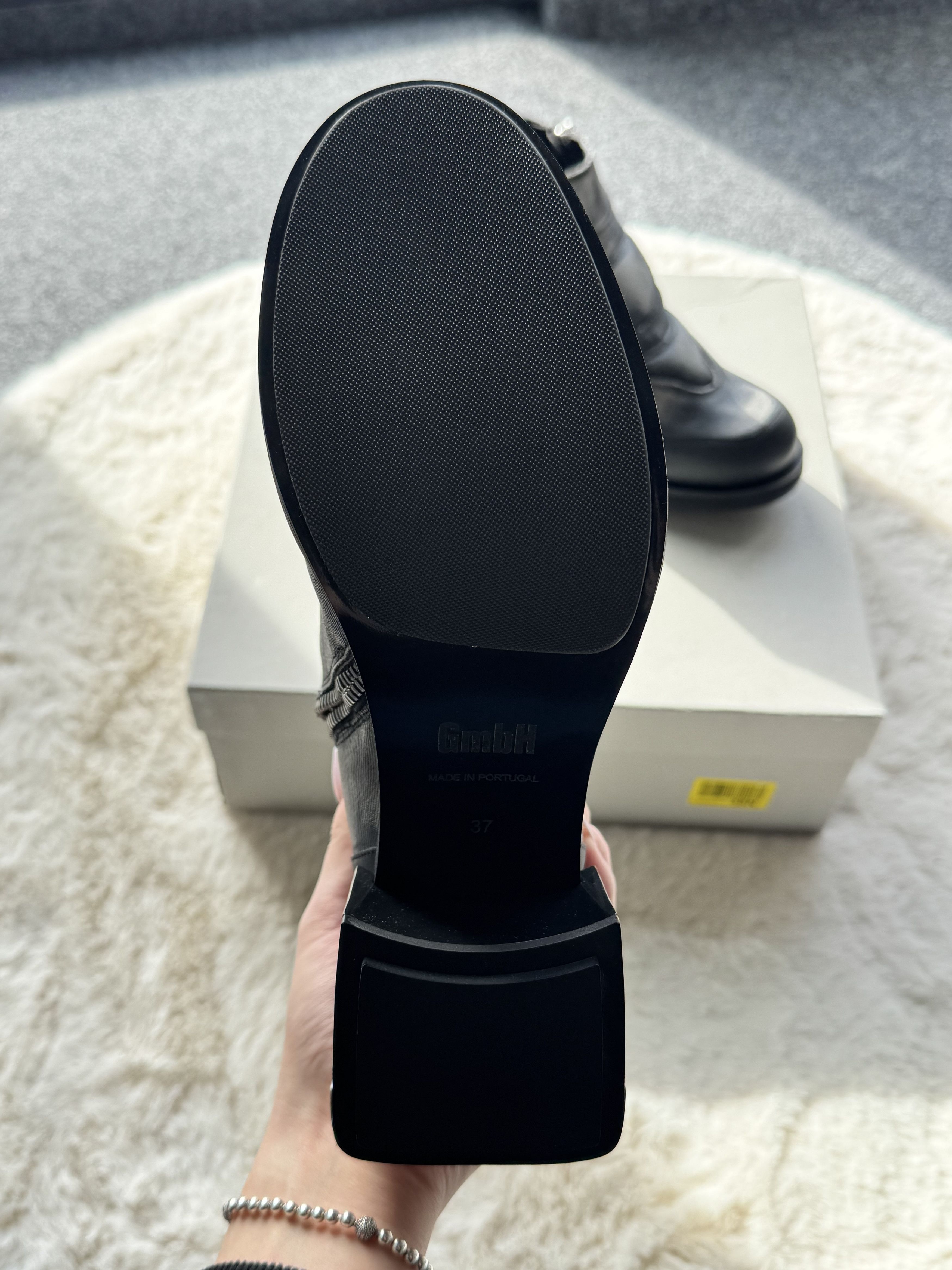GmbH GmbH Baris black ankle boots heels on pole 37 Size US 7 / IT 37 - 10 Thumbnail