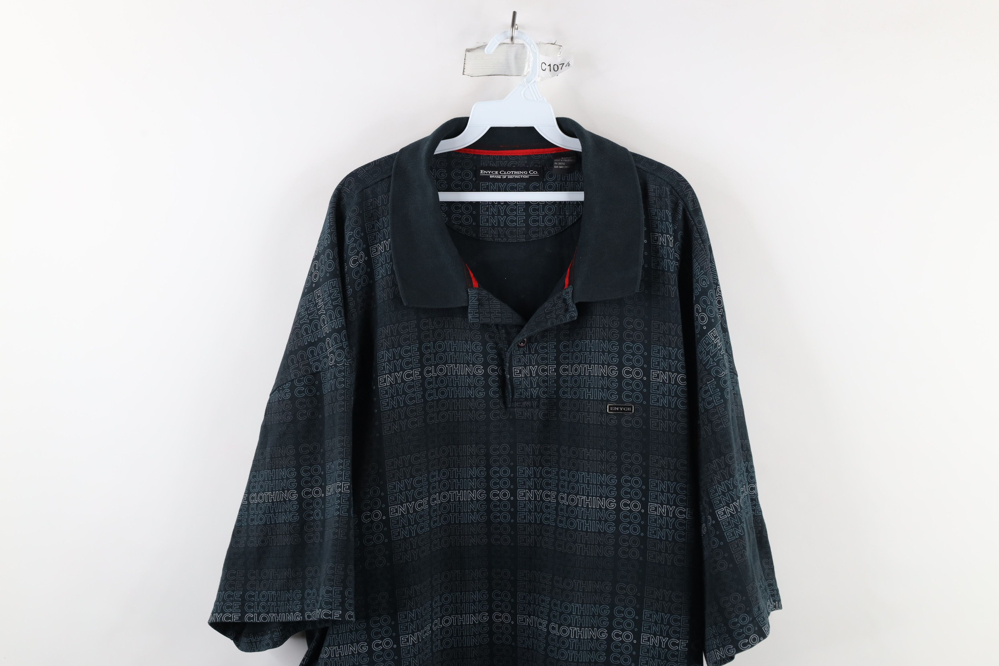 Vintage Vintage Enyce Clothing Out All Over Print Collared Polo Size US XXL / EU 58 / 5 - 2 Thumbnail
