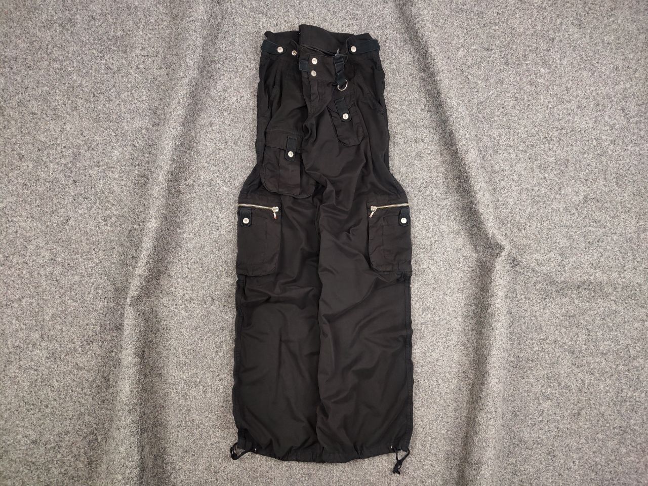 If Six Was Nine Rare Vintage Y2K Japanese Black cotton Cargo Baggy Pants Size US 32 / EU 48 - 1 Thumbnail
