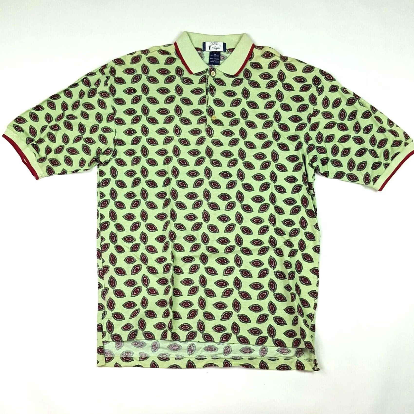 Hogan VTG Hogan Golf Mint Green Men's M Short Sleeve Polo Shirt Size US M / EU 48-50 / 2 - 2 Thumbnail