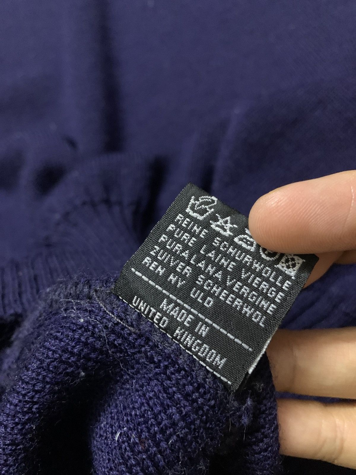 Burberry Prorsum Vintage 80’s Burberrys Knit Jumper Navy Size US M / EU 48-50 / 2 - 13 Thumbnail