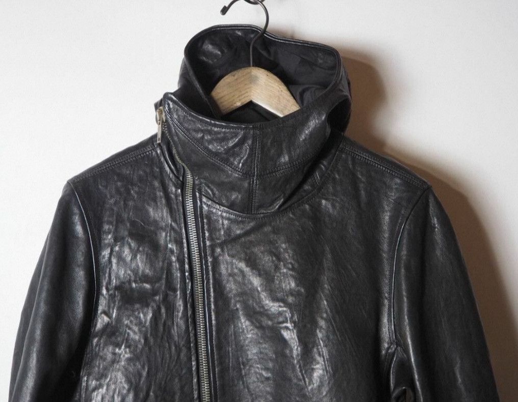 Rick Owens Rick Owens size 38 12fw Mainline Bullet Ninja Hooded Leathe Size US M / EU 48-50 / 2 - 2 Thumbnail