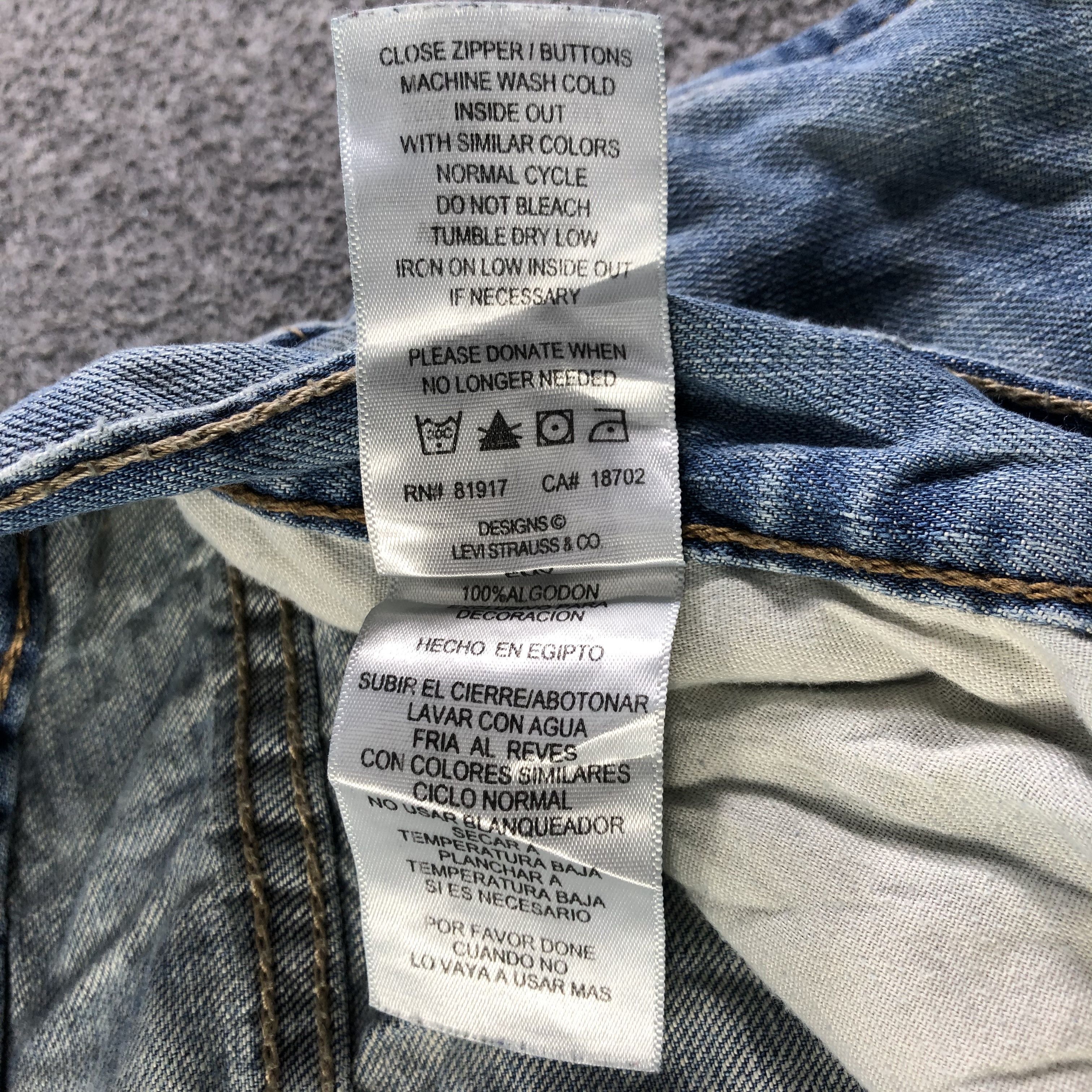 Levi's Vintage Blue Wash Levis 505 Jeans-J4189 Size US 30 / EU 46 - 11 Thumbnail