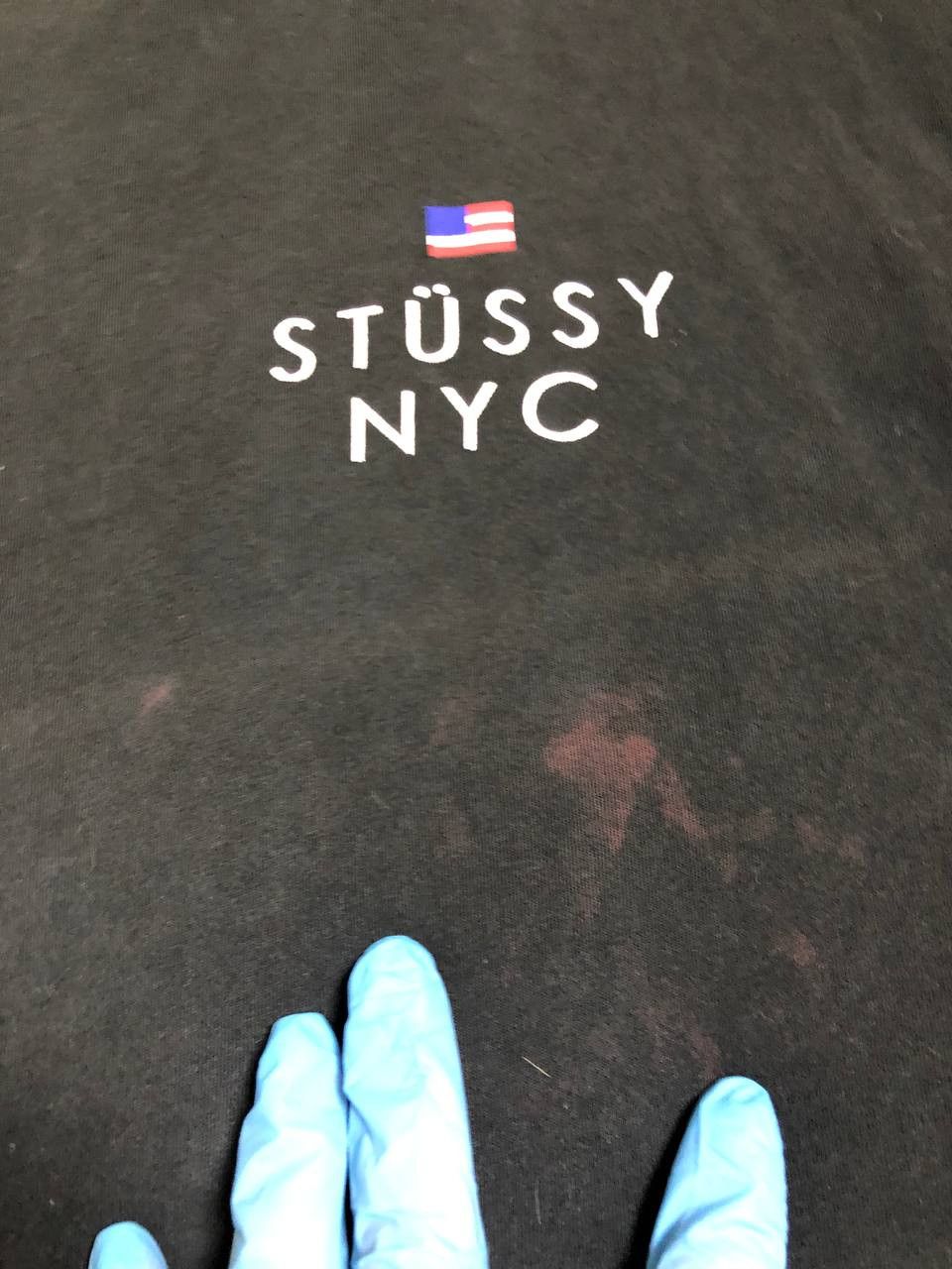 Stussy T-Shirt black Streetwear Y2K Stussy Vintage big print Size US L / EU 52-54 / 3 - 7 Thumbnail