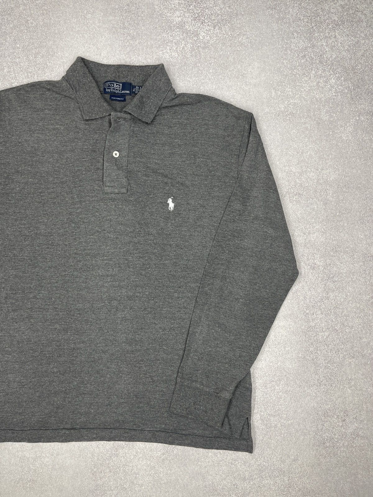Polo Ralph Lauren Vintage Ralph Lauren Polo Longsleeve Rugby Grey Y2K Size XL Size US XL / EU 56 / 4 - 3 Thumbnail