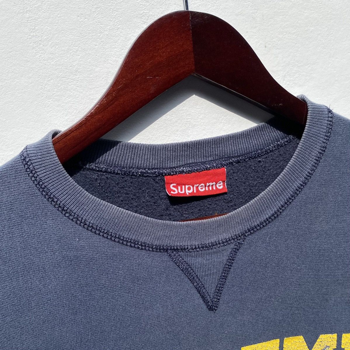 Supreme Rare! Vintage 90s OG Supreme Collegiate Sweatshirt Size US L / EU 52-54 / 3 - 10 Thumbnail