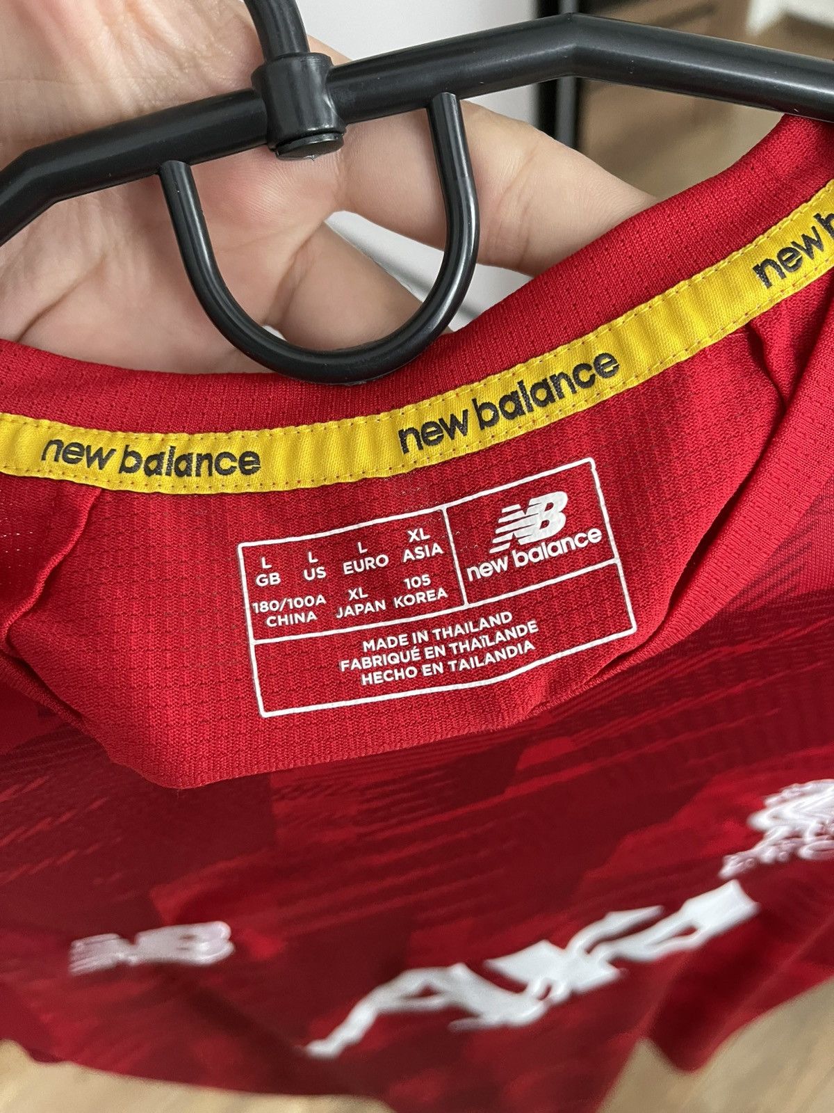 New Balance 2019/2020 Liverpool New Balance Soccer Jersey Shirt Size US L / EU 52-54 / 3 - 9 Thumbnail