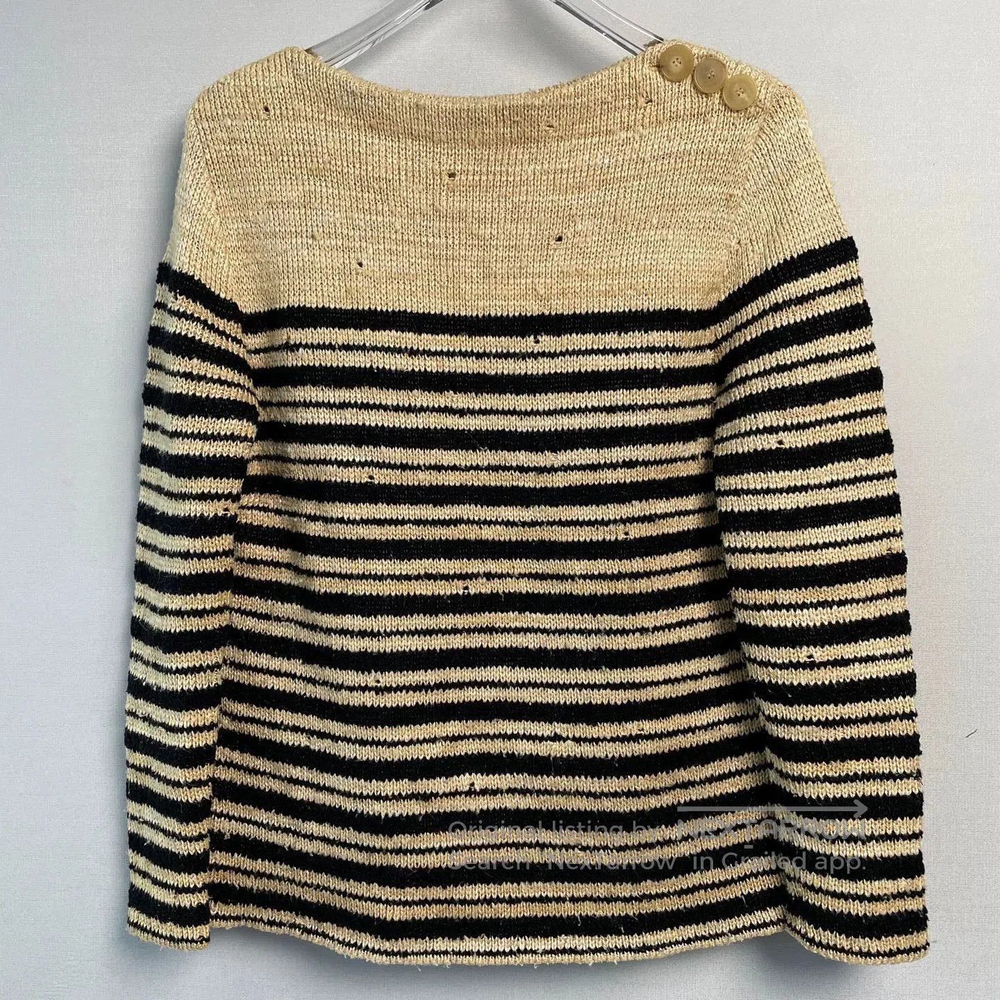 dior striped knit sweater.