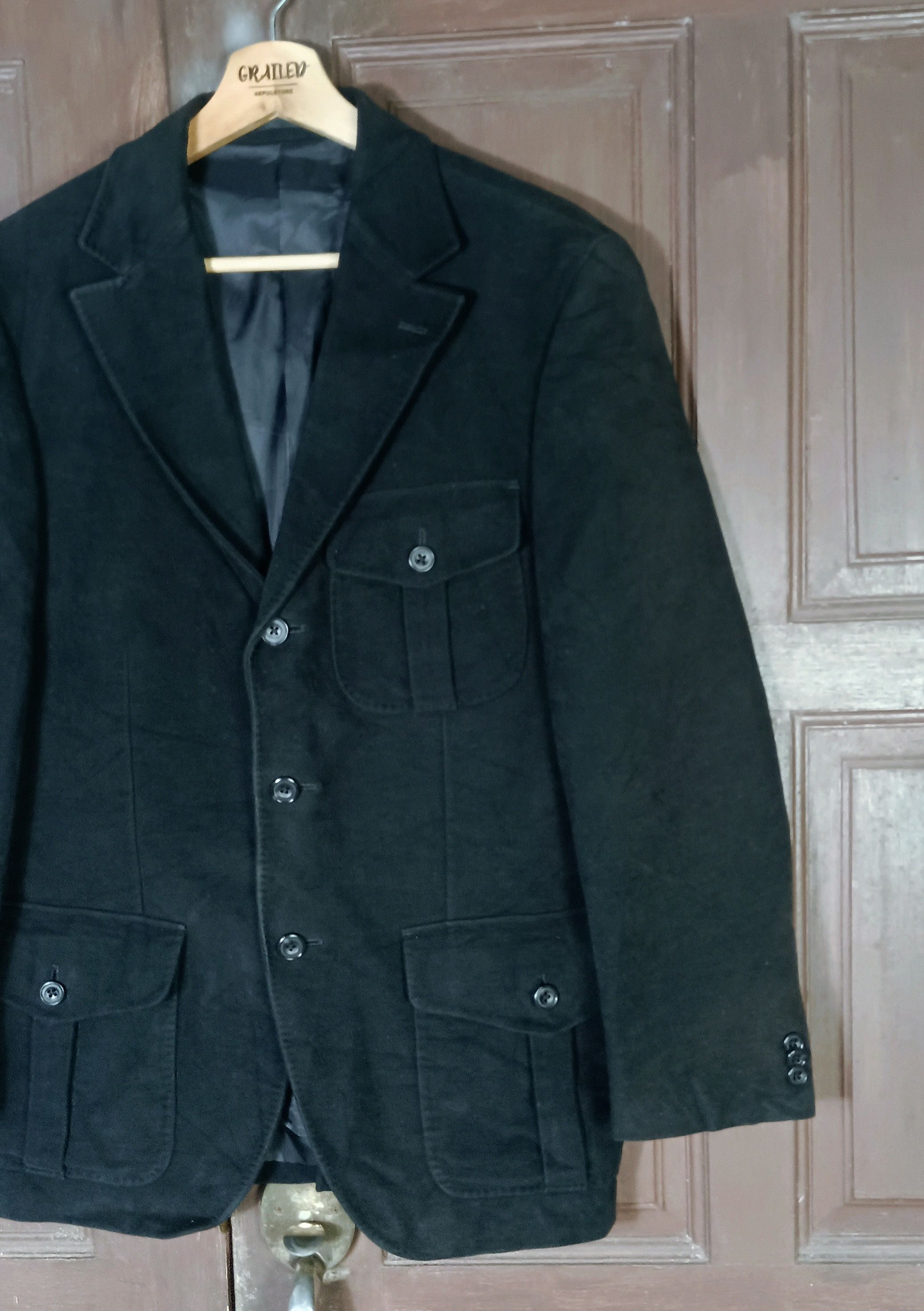 Daniel Hechter × Japanese Brand × Vintage Vintage🔥 Daniel Hecther PARIS MICROTEX Men Black Blazer Size US S / EU 44-46 / 1 - 5 Thumbnail