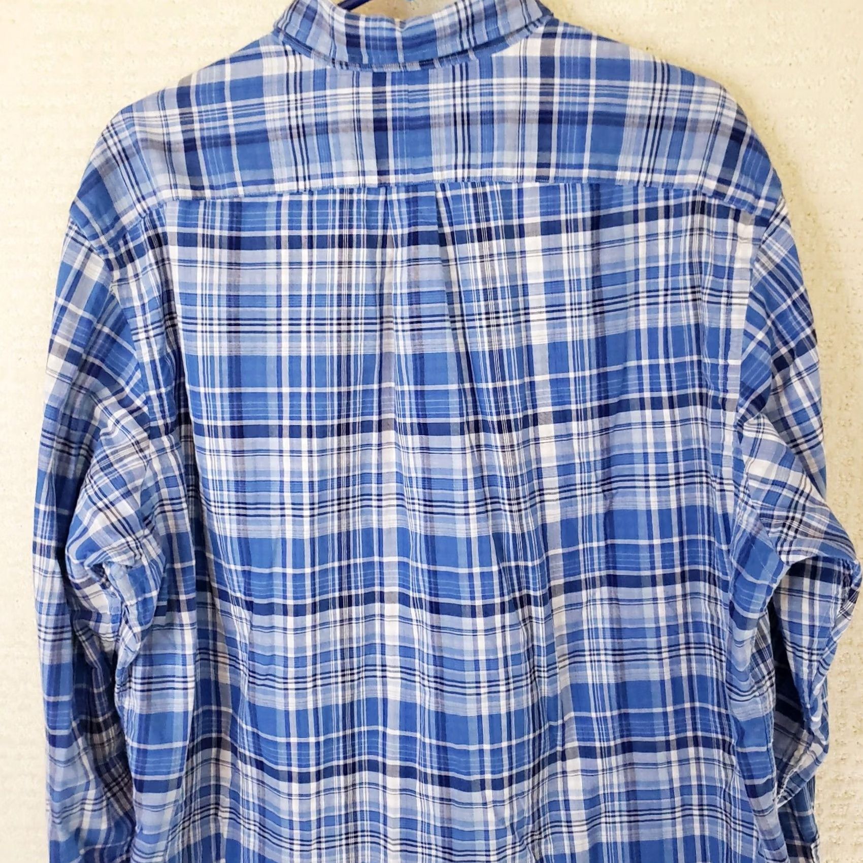 Ralph Lauren Ralph Lauren Men's Button-Up Shirt Plaid Long Sleeve Blue 2XL Size XXL Casual Workwear Size US XXL / EU 58 / 5 - 7 Thumbnail