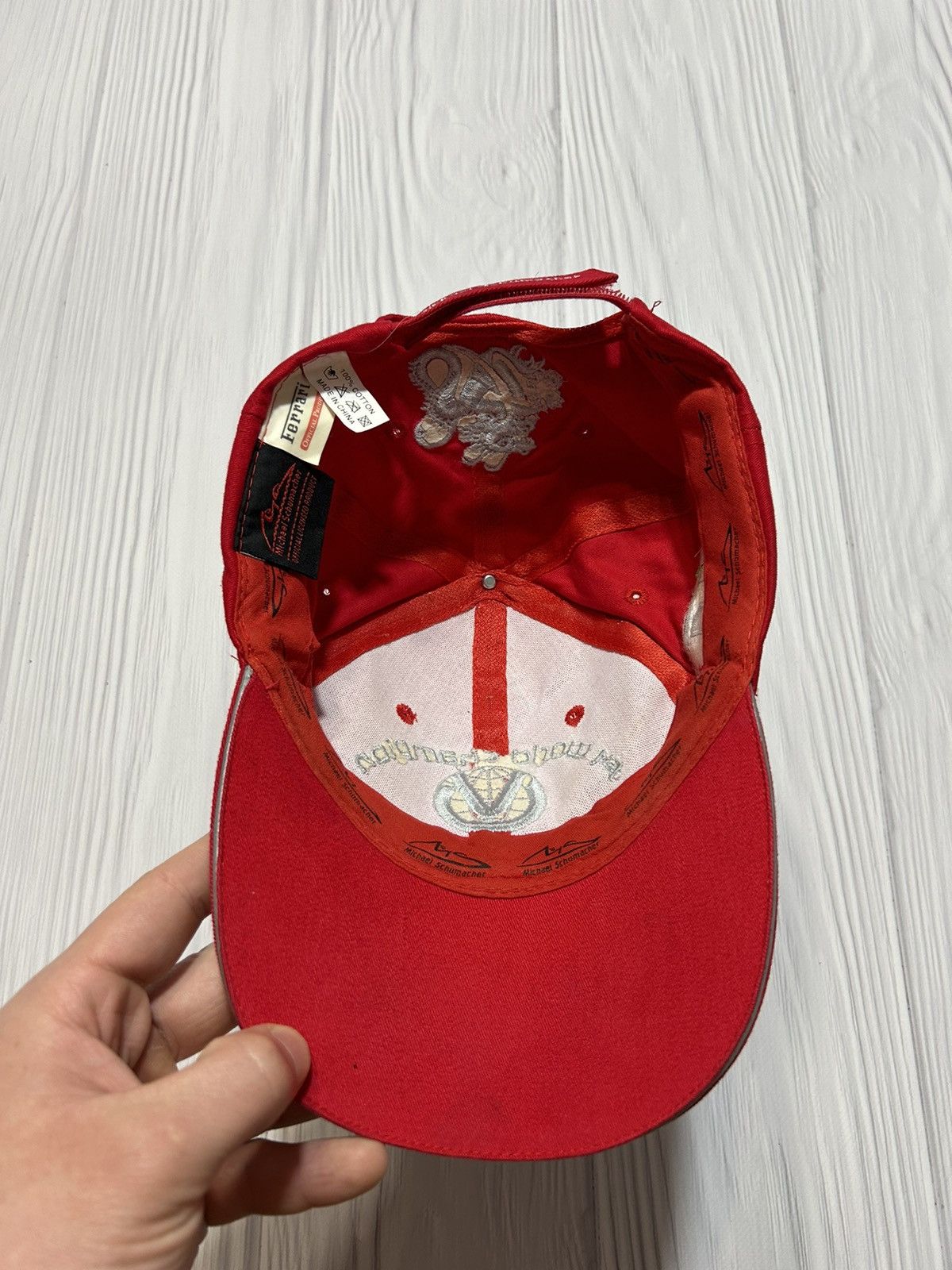 Ferrari Michael Schumacher 2004 F1 Champion Ferrari Vintage Hat Cap Size ONE SIZE - 6 Thumbnail