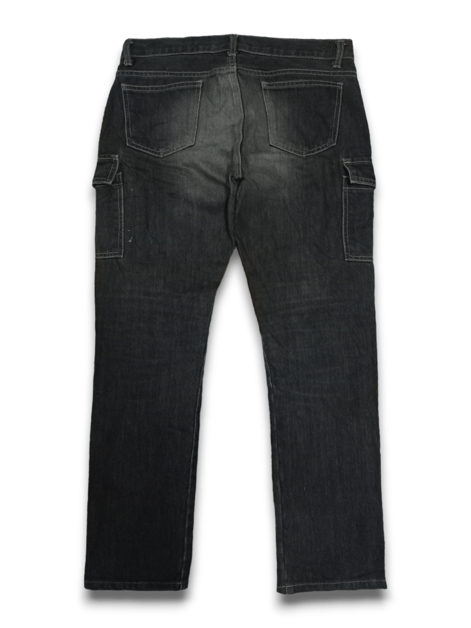 Japanese Brand SALES 🔥 Vintage Japanese Brand Cargo Denim Pants Size US 31 - 2 Thumbnail