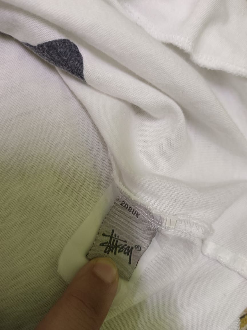 Japanese Brand × Stussy Vintage Stussy Mirror Print Raglan Tee Size US S / EU 44-46 / 1 - 6 Thumbnail