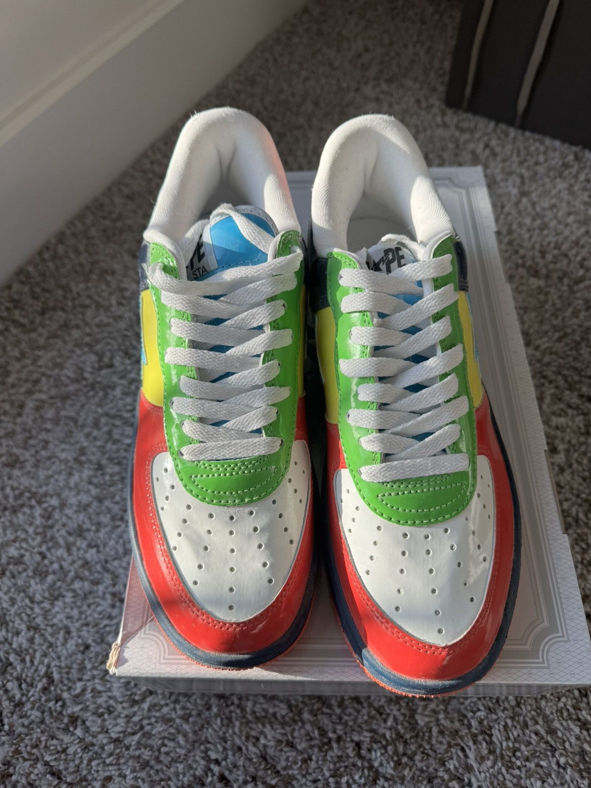 Bape Multicolor College Bapesta Size US 10 / EU 43 - 7 Thumbnail