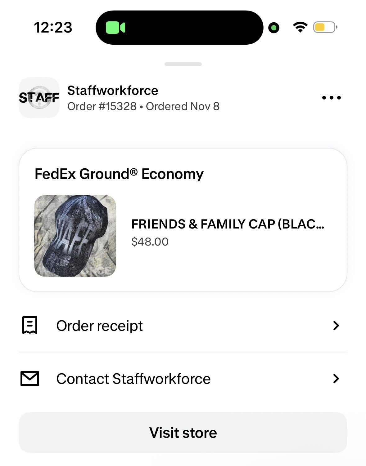 G59 Records × STAFF WORKFORCE FRIENDS & FAMILY CAP (BLACK CAMO) Size ONE SIZE - 4 Thumbnail