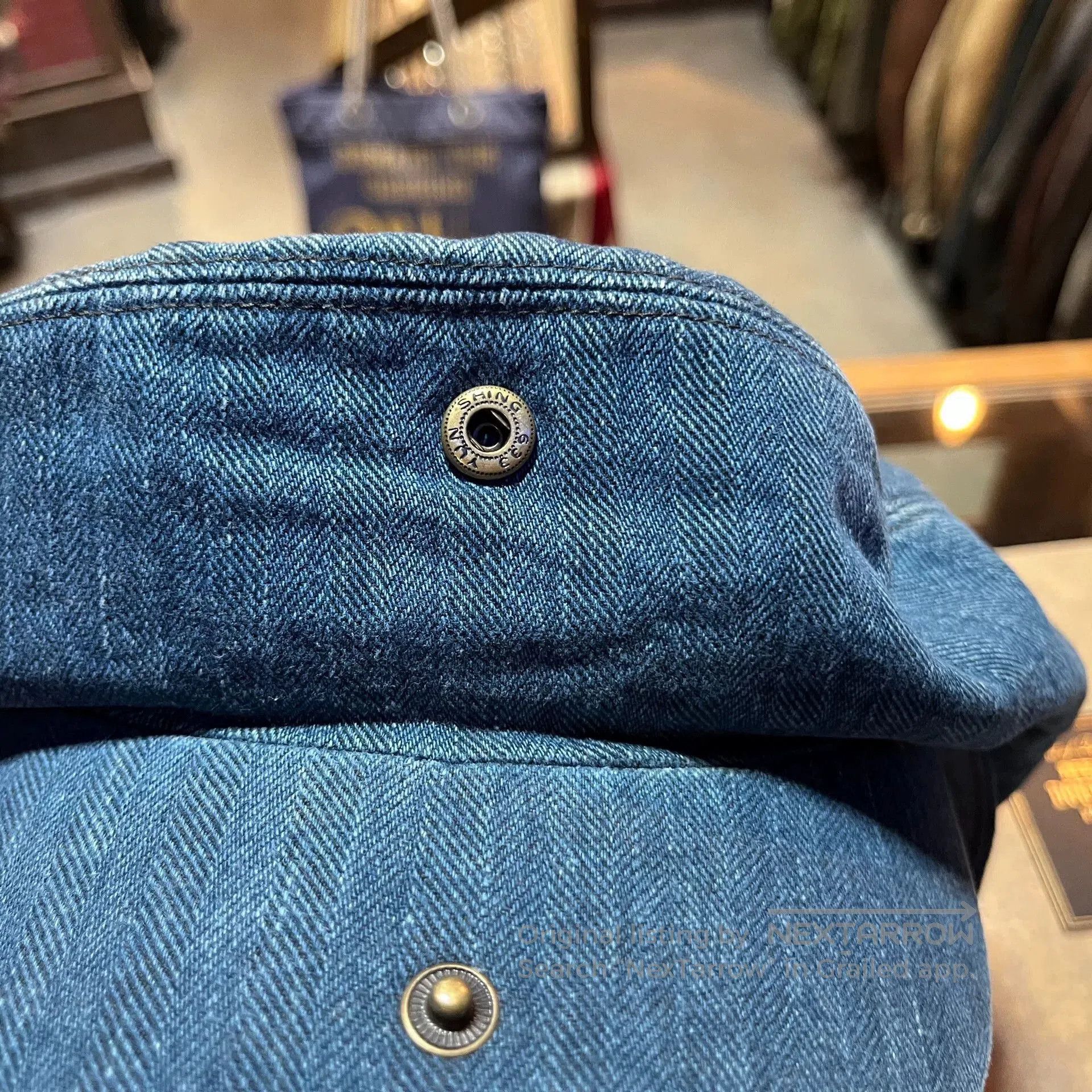 RRL Ralph Lauren RRL Blue Dyed Striped Beret Hat. Size ONE SIZE - 9 Thumbnail