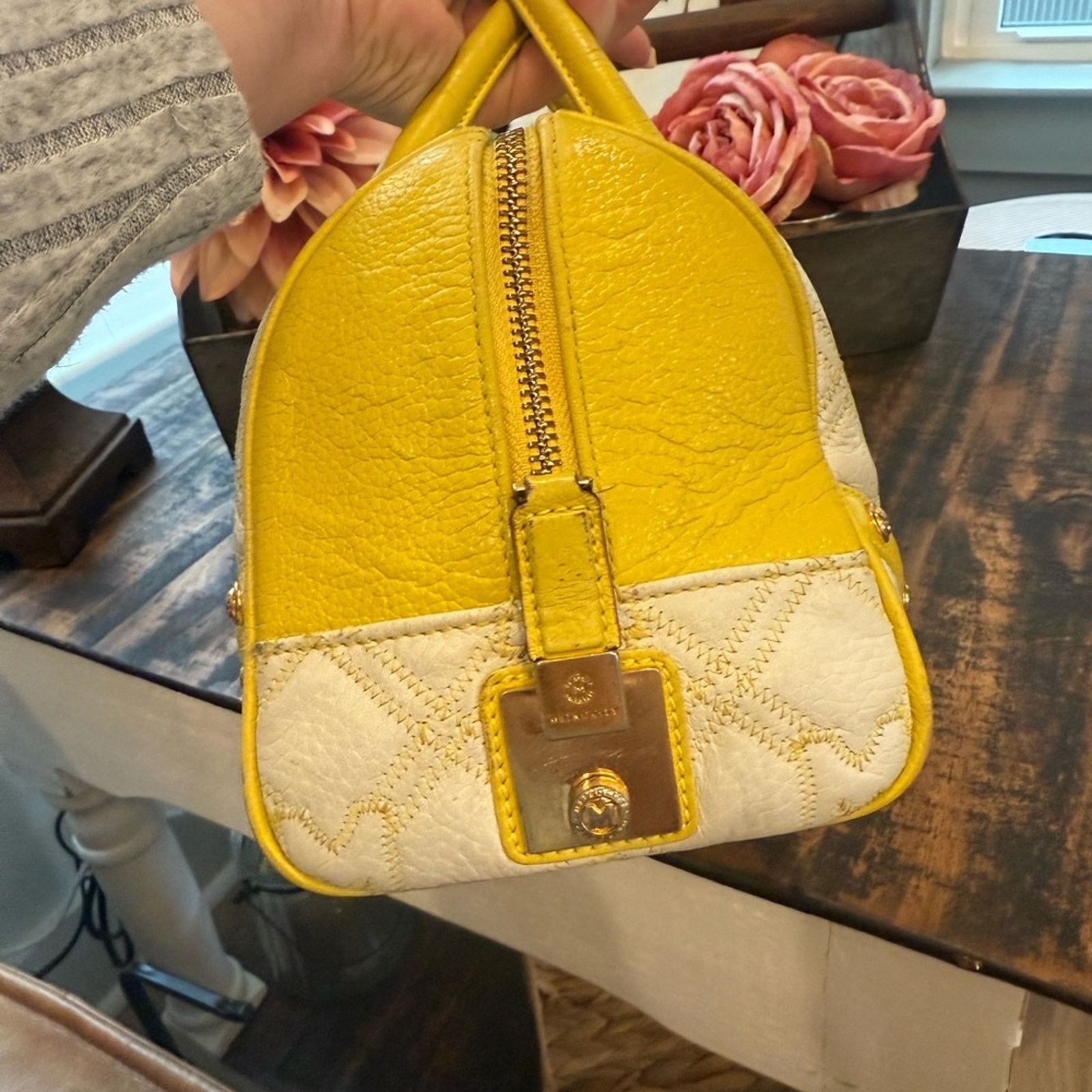 Other Metrocity Yellow and White Satchel/mini Boston 0466411 Size ONE SIZE - 3 Thumbnail