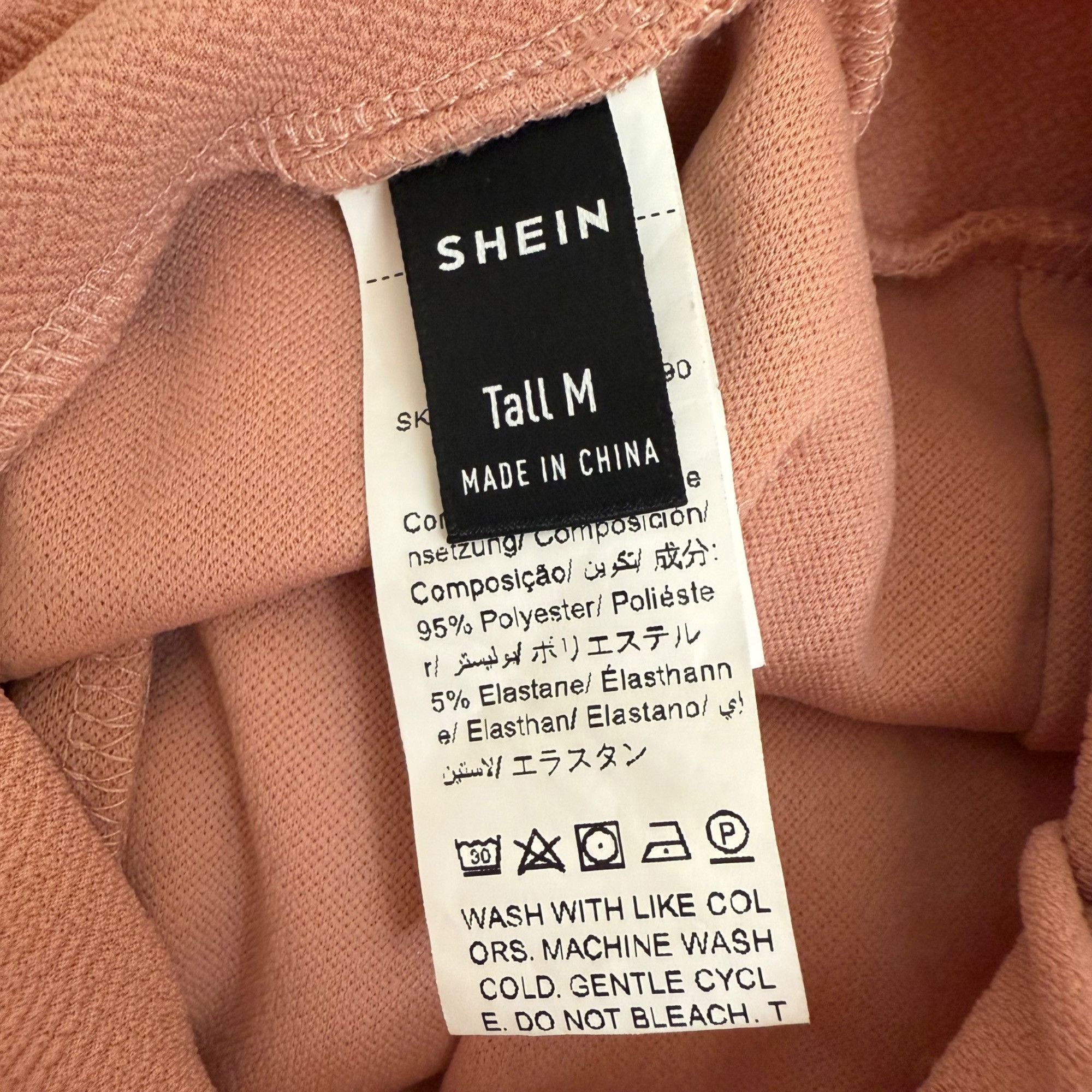 Shein Shein Womens Tall M Flared High-Waist Pants W/Pockets Pink Size 28" / US 6 / IT 42 - 5 Thumbnail