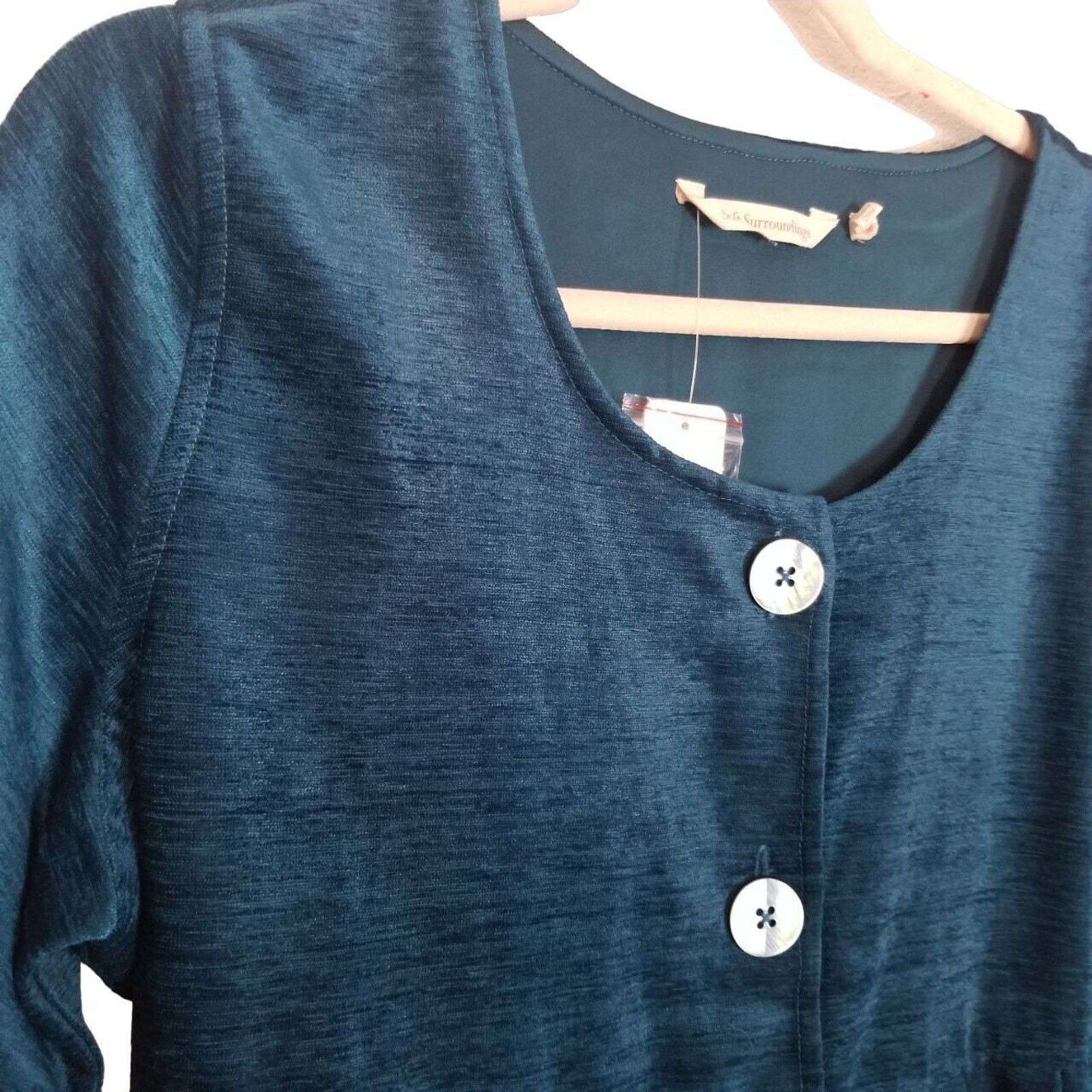 Soft Surroundings Soft Surroundings Womens Fiona Babydoll Top Size S Button Size S / US 4 / IT 40 - 6 Thumbnail