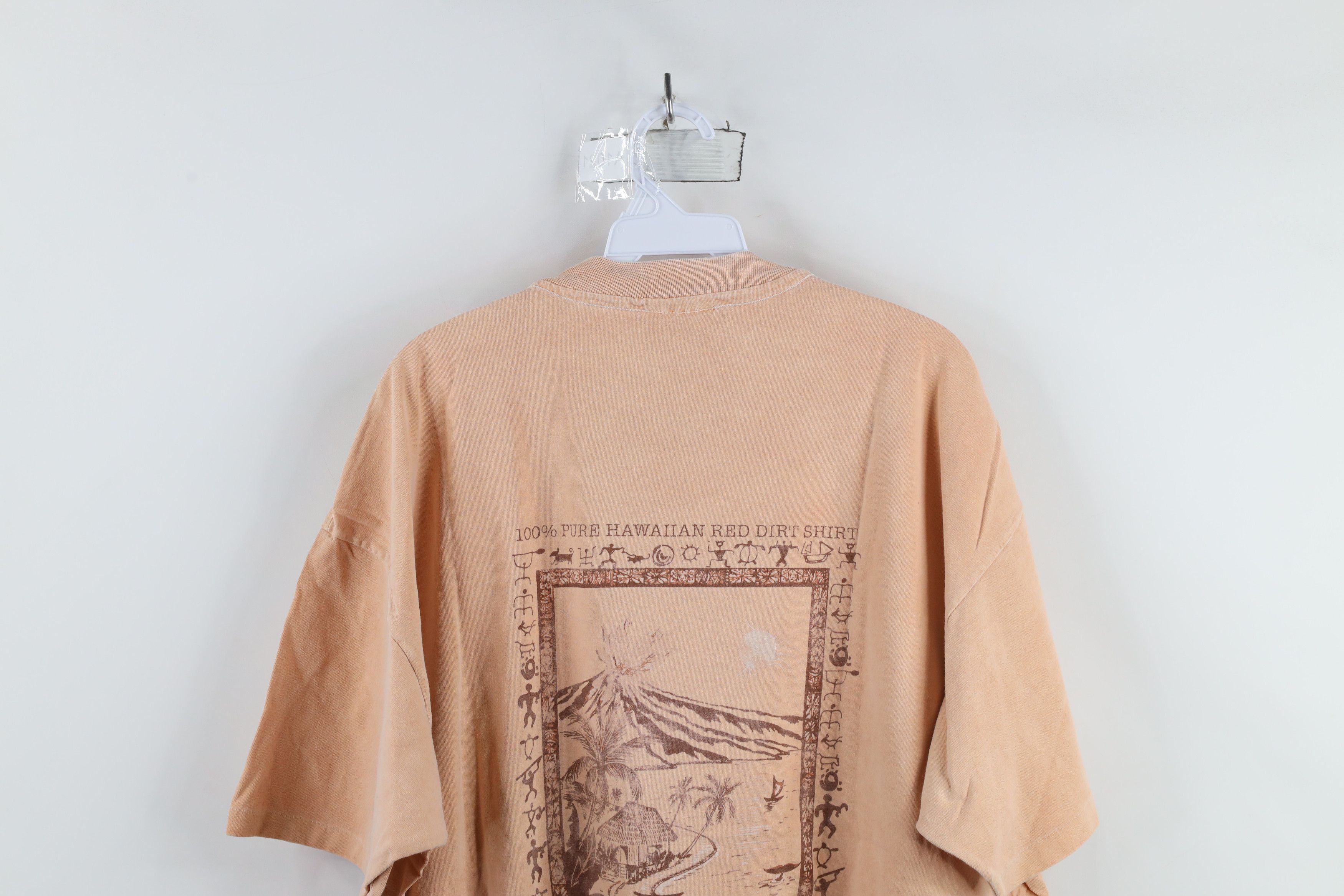 Vintage Vintage 90s Streetwear Stonewash Hawaii Cave Art T-Shirt USA Size US XXL / EU 58 / 5 - 13 Thumbnail