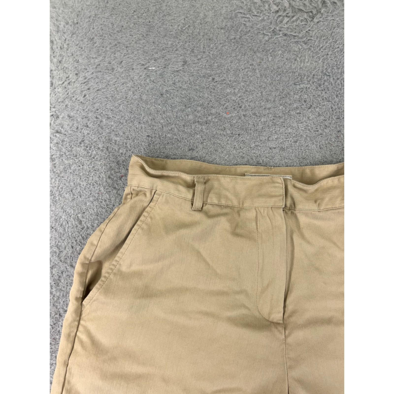 Tommy Bahama VINTAGE Tommy Bahama Shorts Women 2 Gingham Sandalwood Mid Rise Casual Travel Summer Size 26" / US 2 / IT 38 - 4 Thumbnail